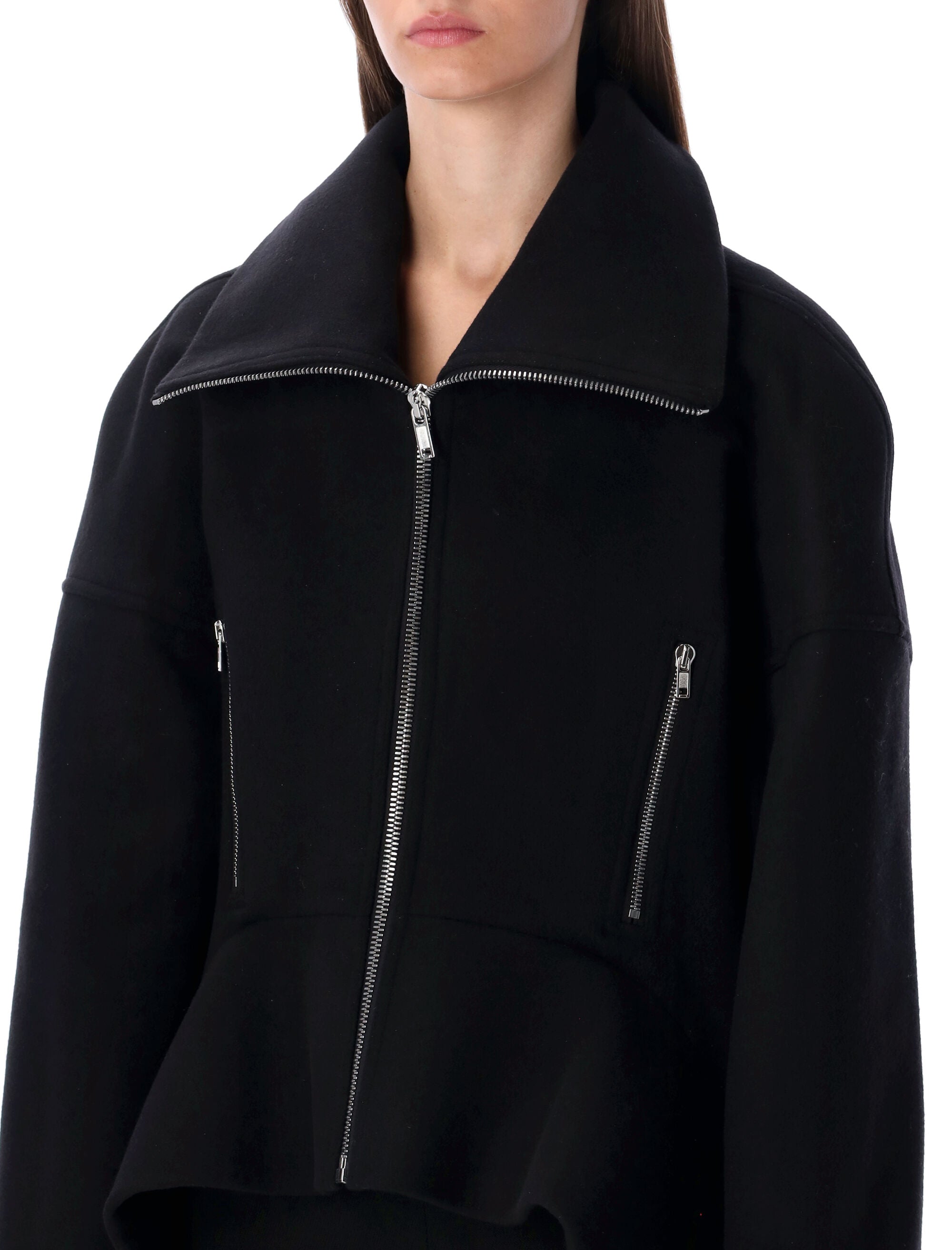 Rick Owens black wool Draculimo structured jacket New