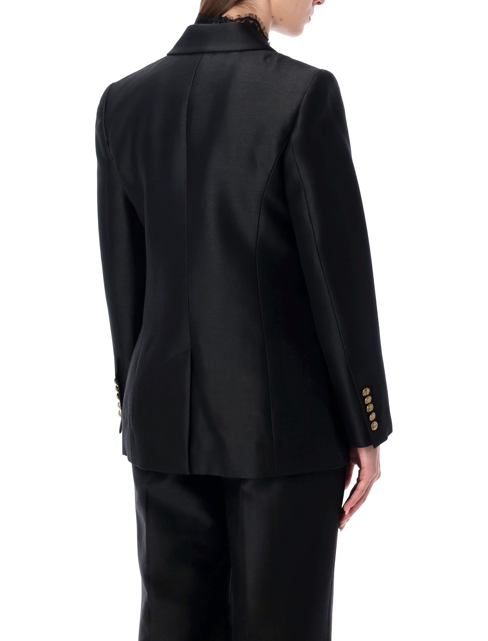 Zimmermann Hypnotic wool-silk blend tailored jacket Black Blazer