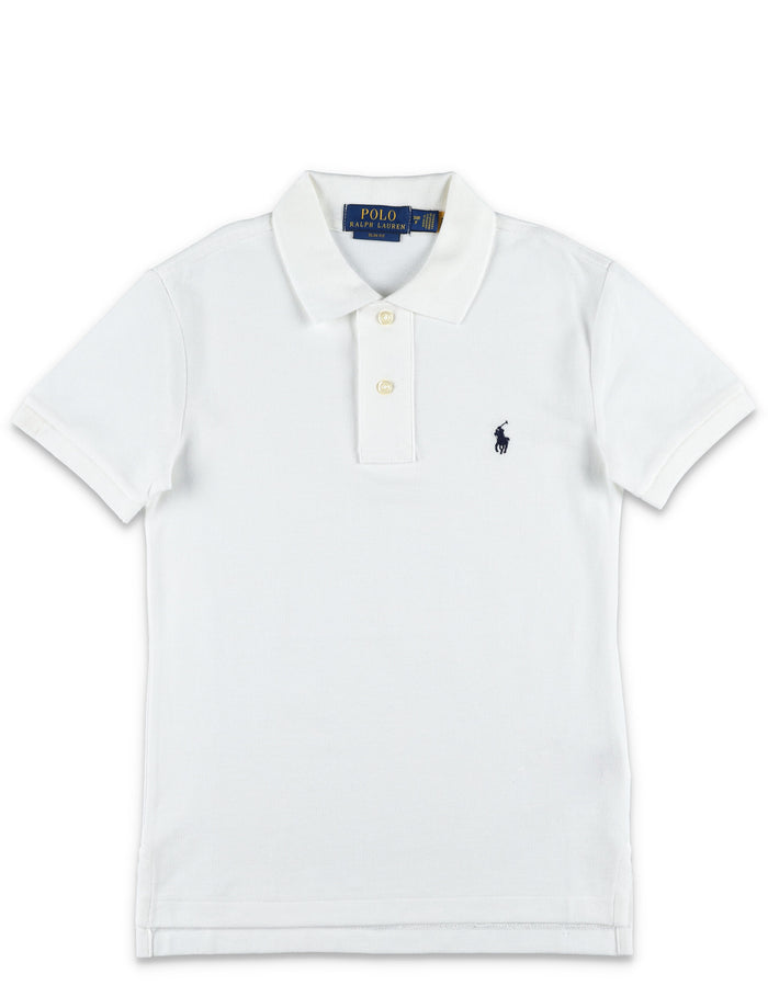 Kid - Polo basic White Cotton T-shirt