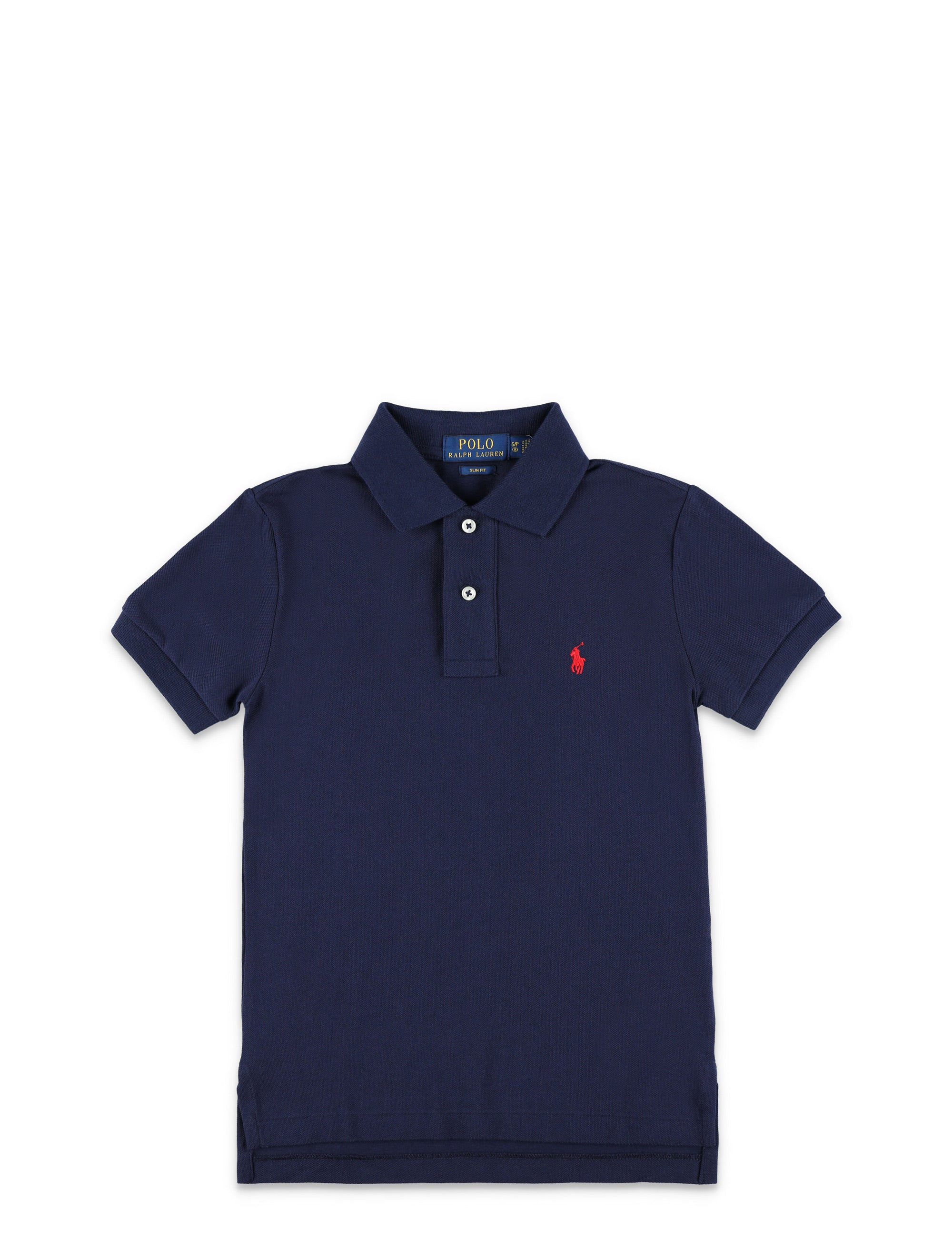 Kid - Polo basic Navy Cotton T-shirt