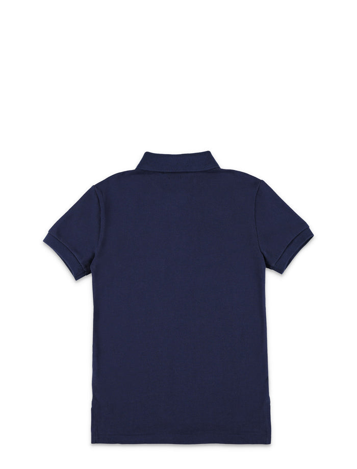 Kid - Polo basic Navy Cotton T-shirt