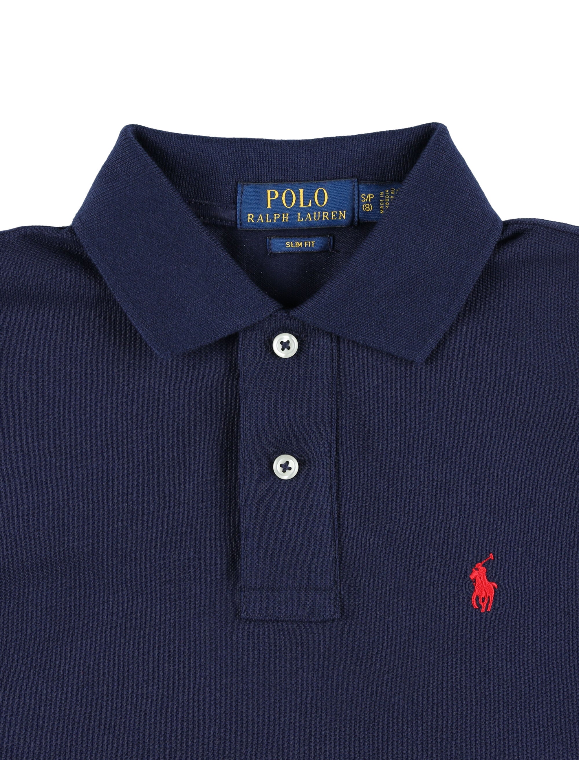 Kid - Polo basic Navy Cotton T-shirt