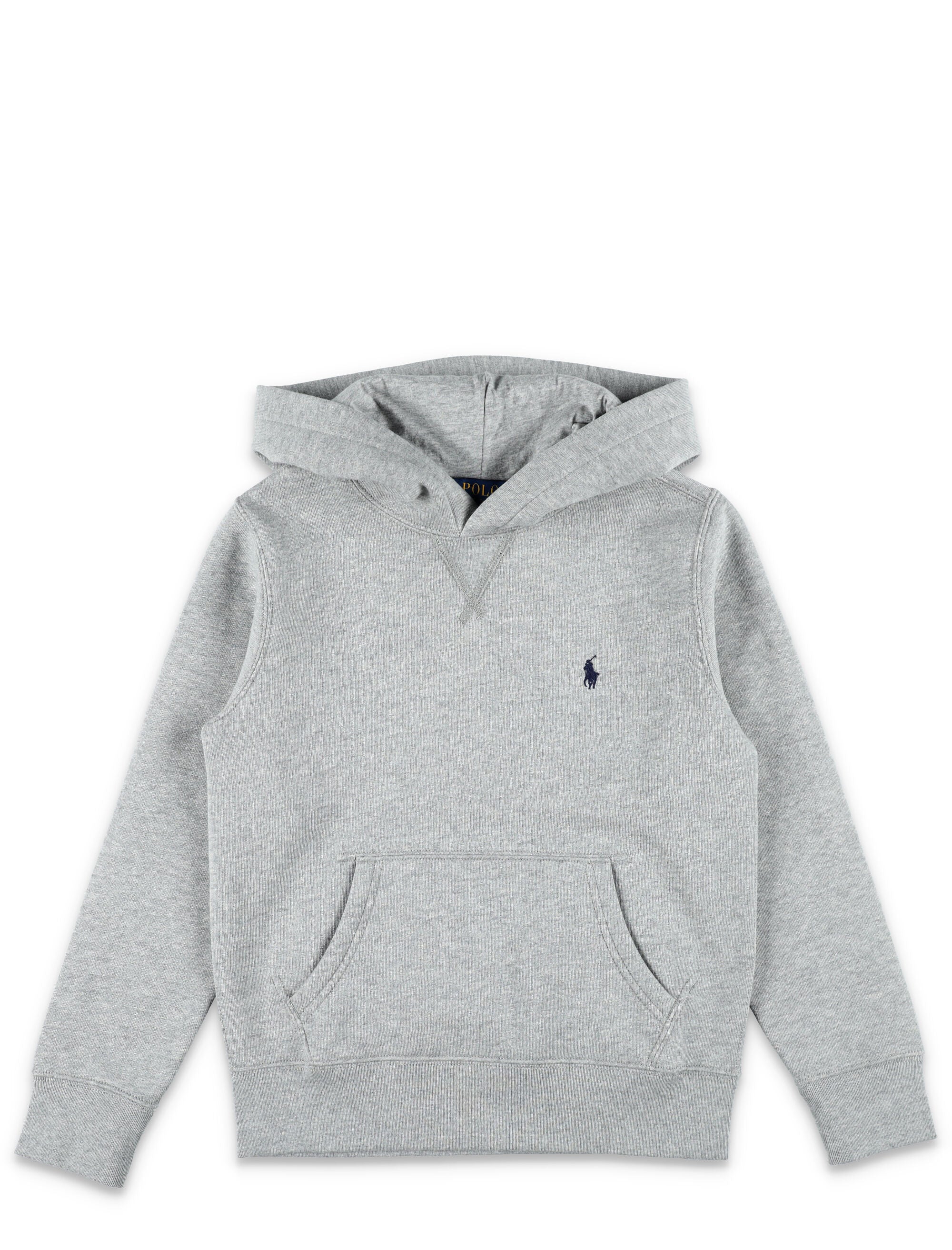 Kid - Basic hoodie Grey Cotton Sweatshirt