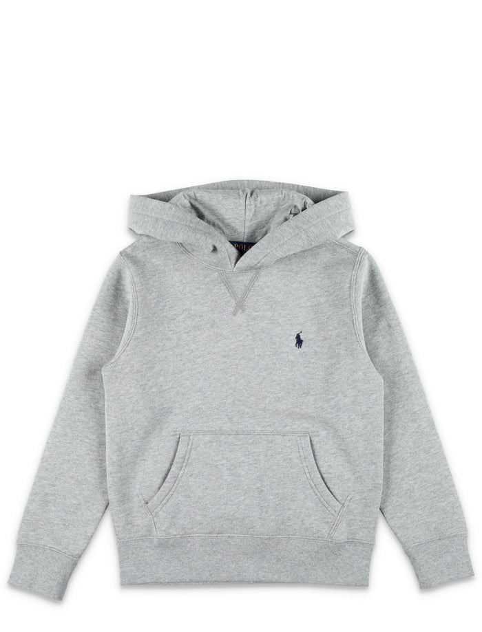 Kid - Basic hoodie Grey Cotton Sweatshirt