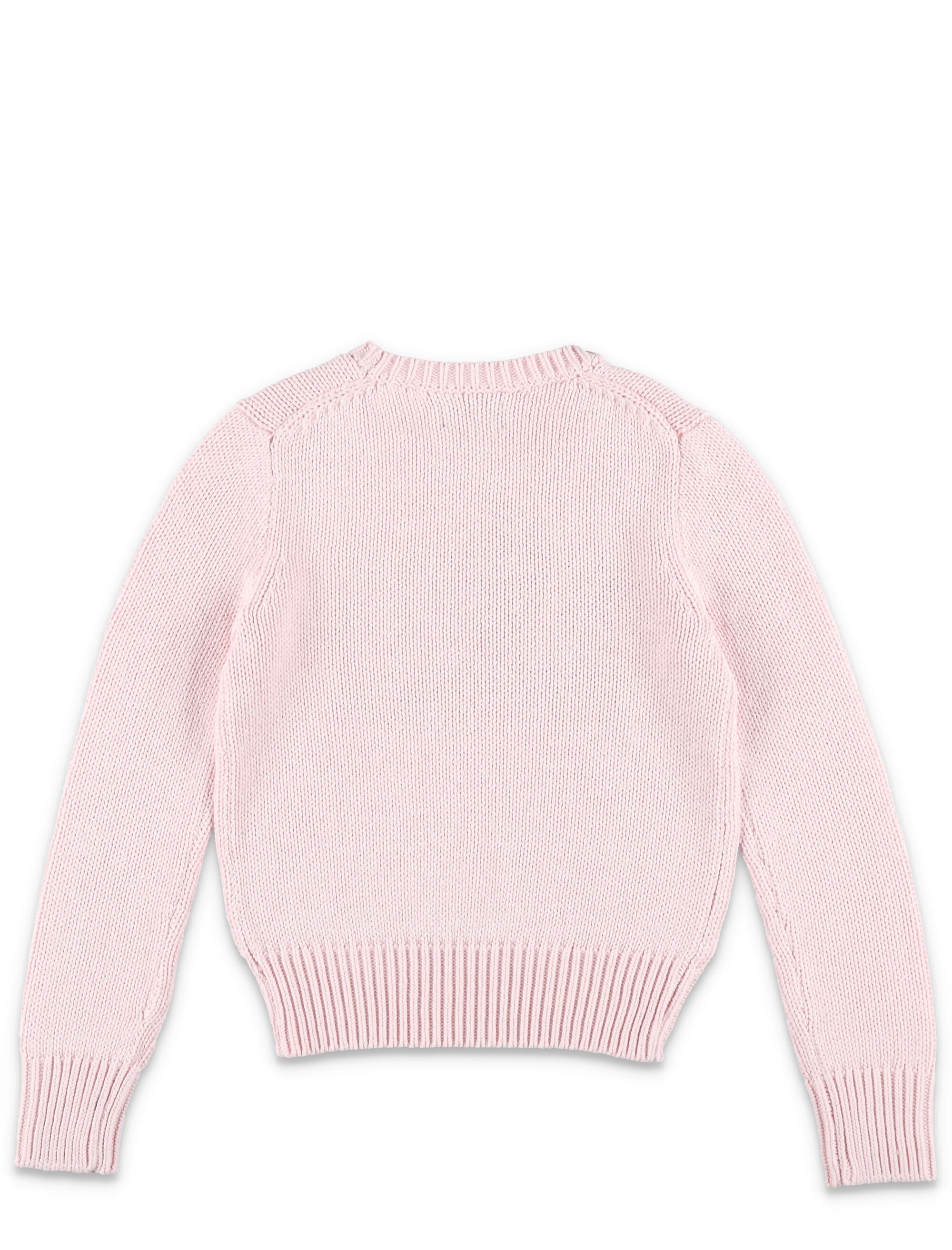 Kid - Flag knit sweater Acacia Pink Cotton