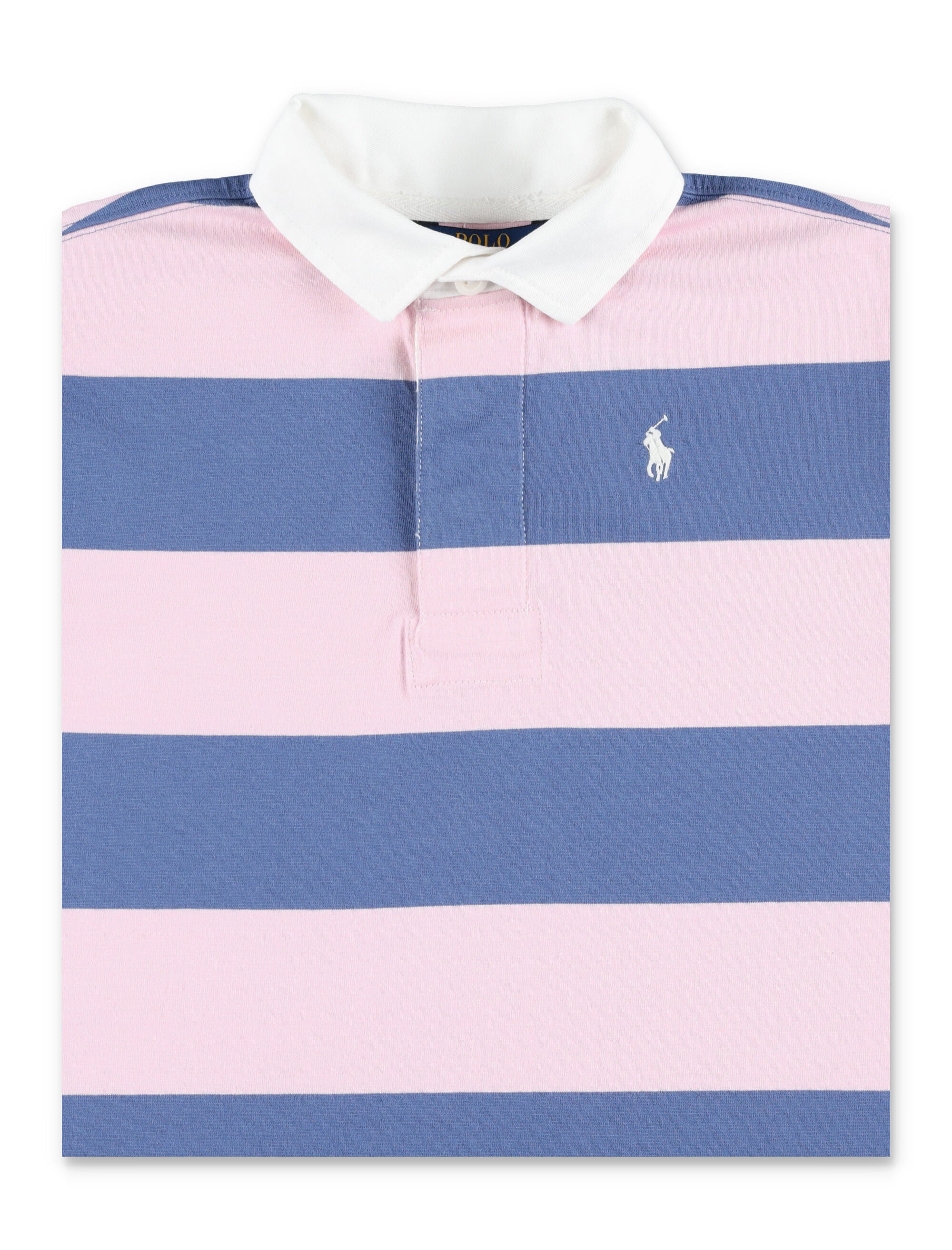 Kid - Striped polo dress Pink Cotton