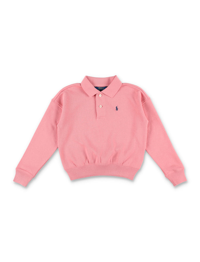 Kid - Polo fleece Faded Peony Cotton Sweatshirt