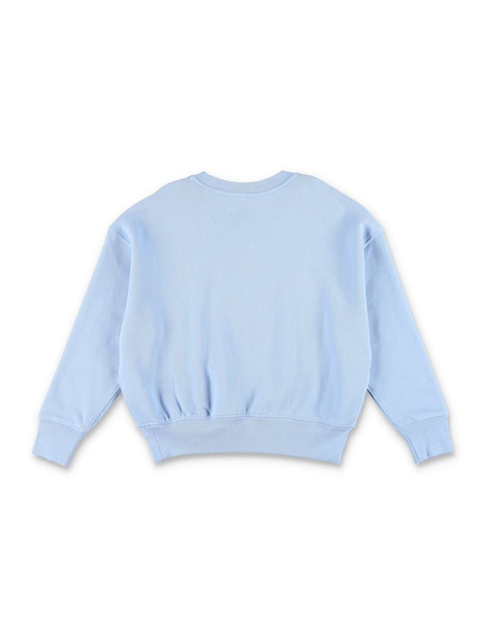 Kid - Polo Bear terry sweatshirt Blue Cotton
