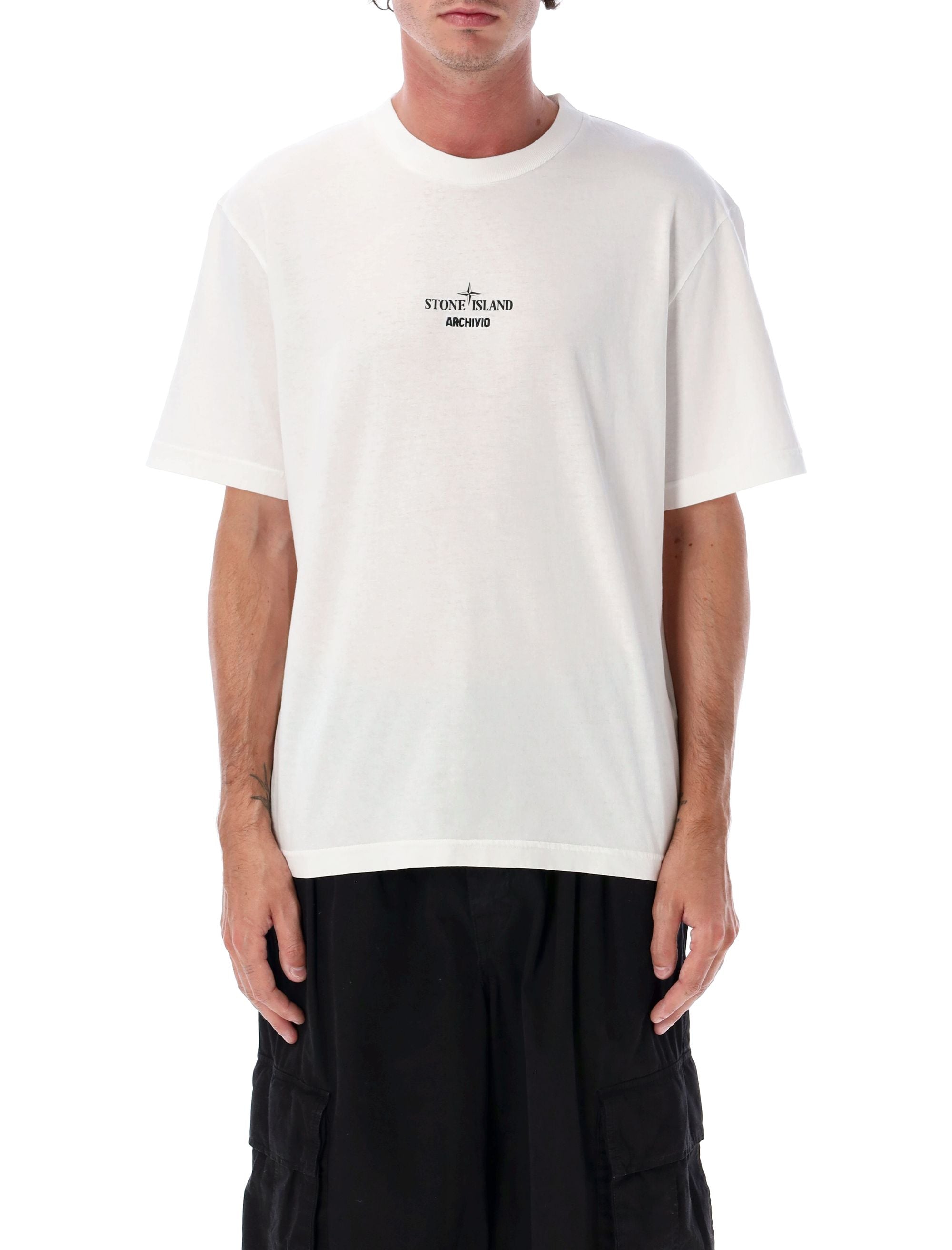 Stone Island Archivio Organic Cotton T-Shirt White