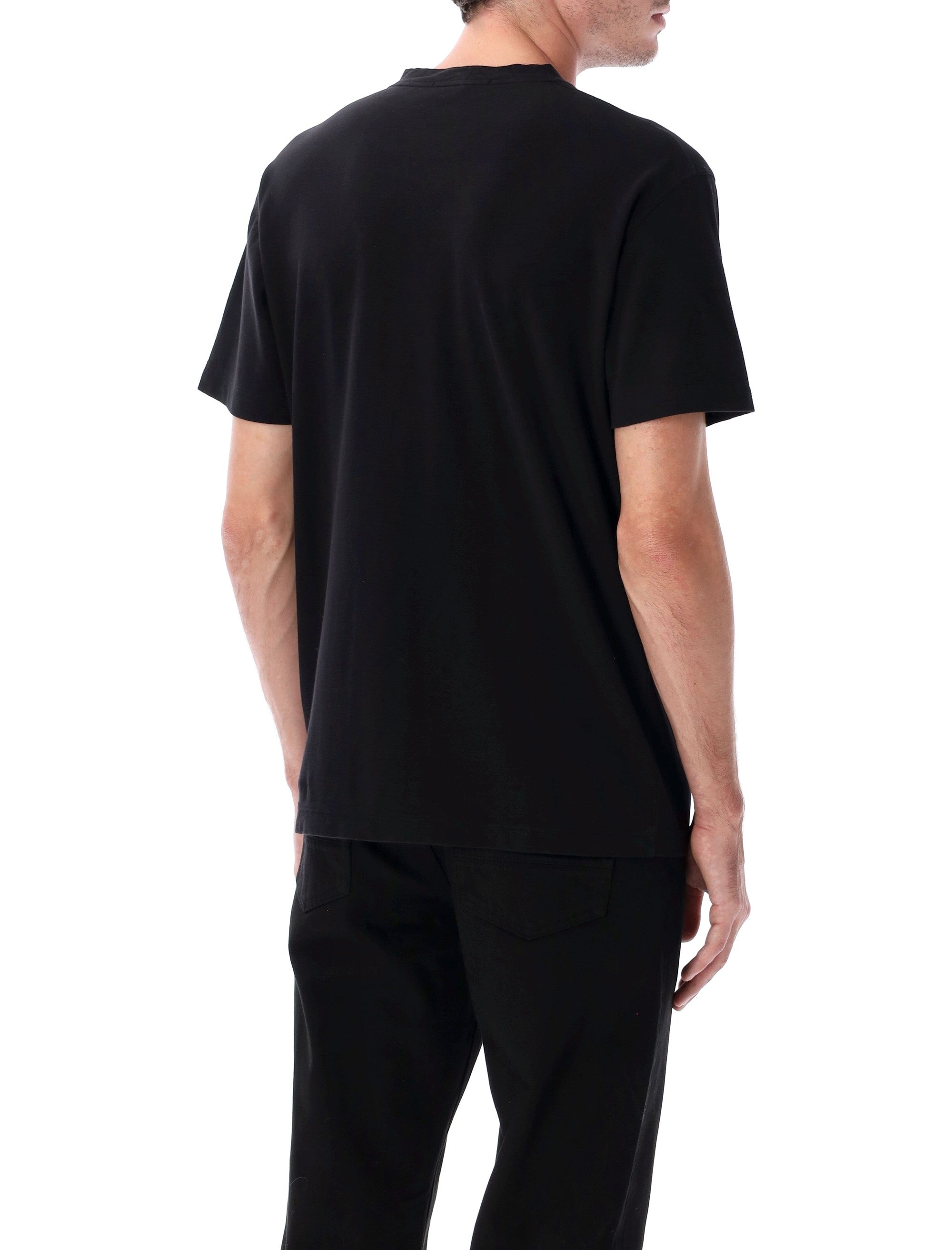 Stone Island Ghost cotton jersey slim T-shirt Black