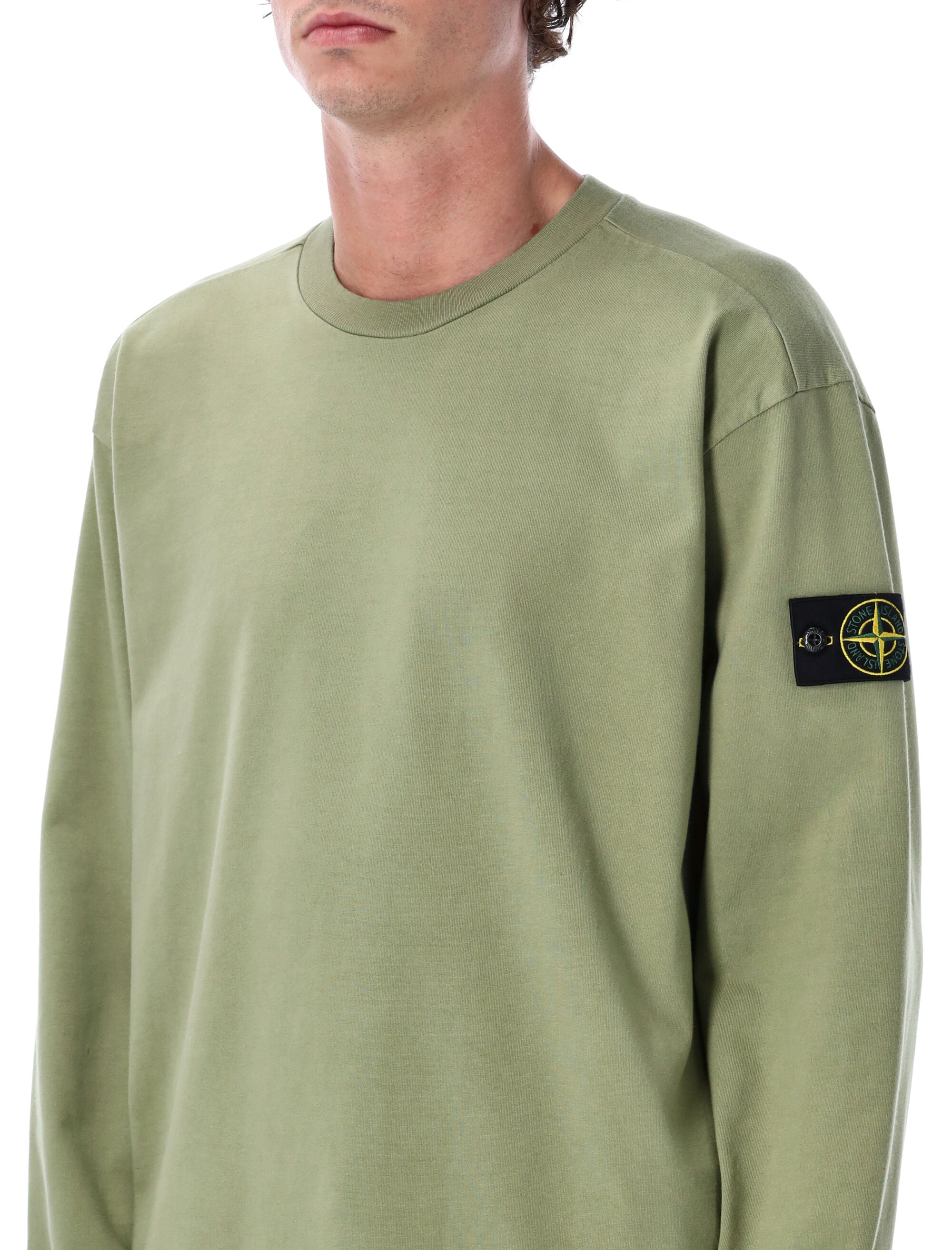 Stone Island Heavy Cotton Crewneck Sweatshirt Sage