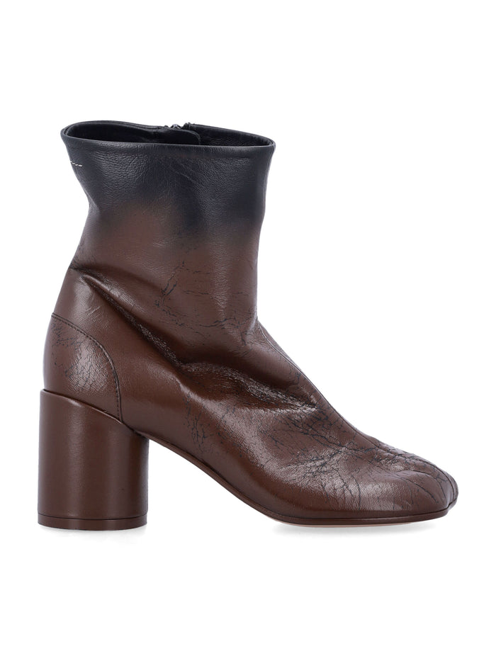 Mm6 Maison Margiela Anatomic Leather Ankle Boots Black Sable Upper