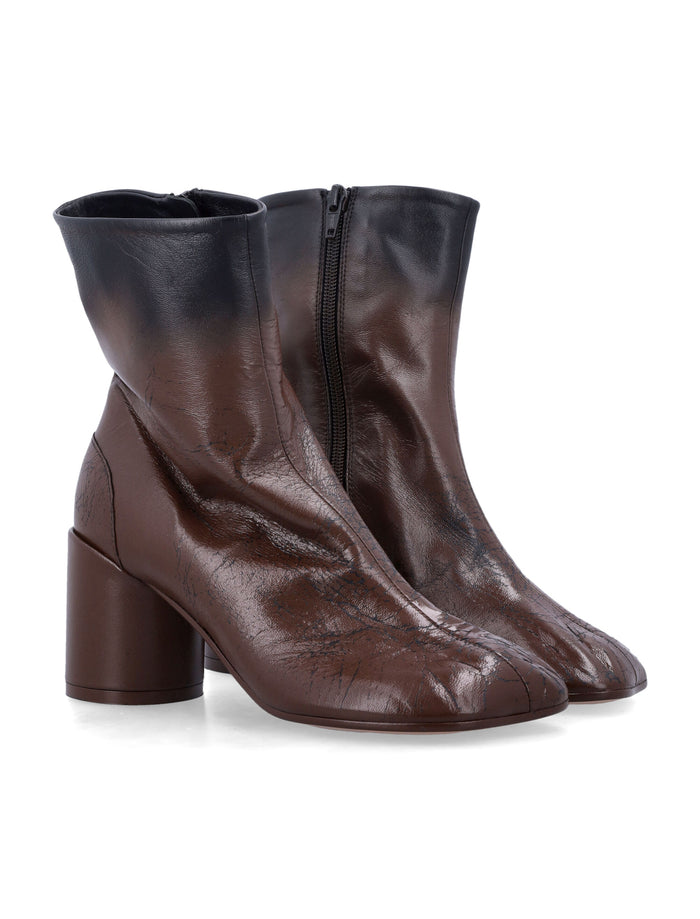 Mm6 Maison Margiela Anatomic Leather Ankle Boots Black Sable Upper