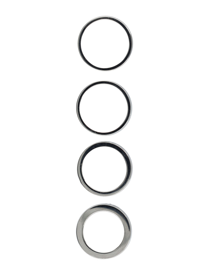 MM6 Maison Margiela stacked numeric metal ring Silver Brass