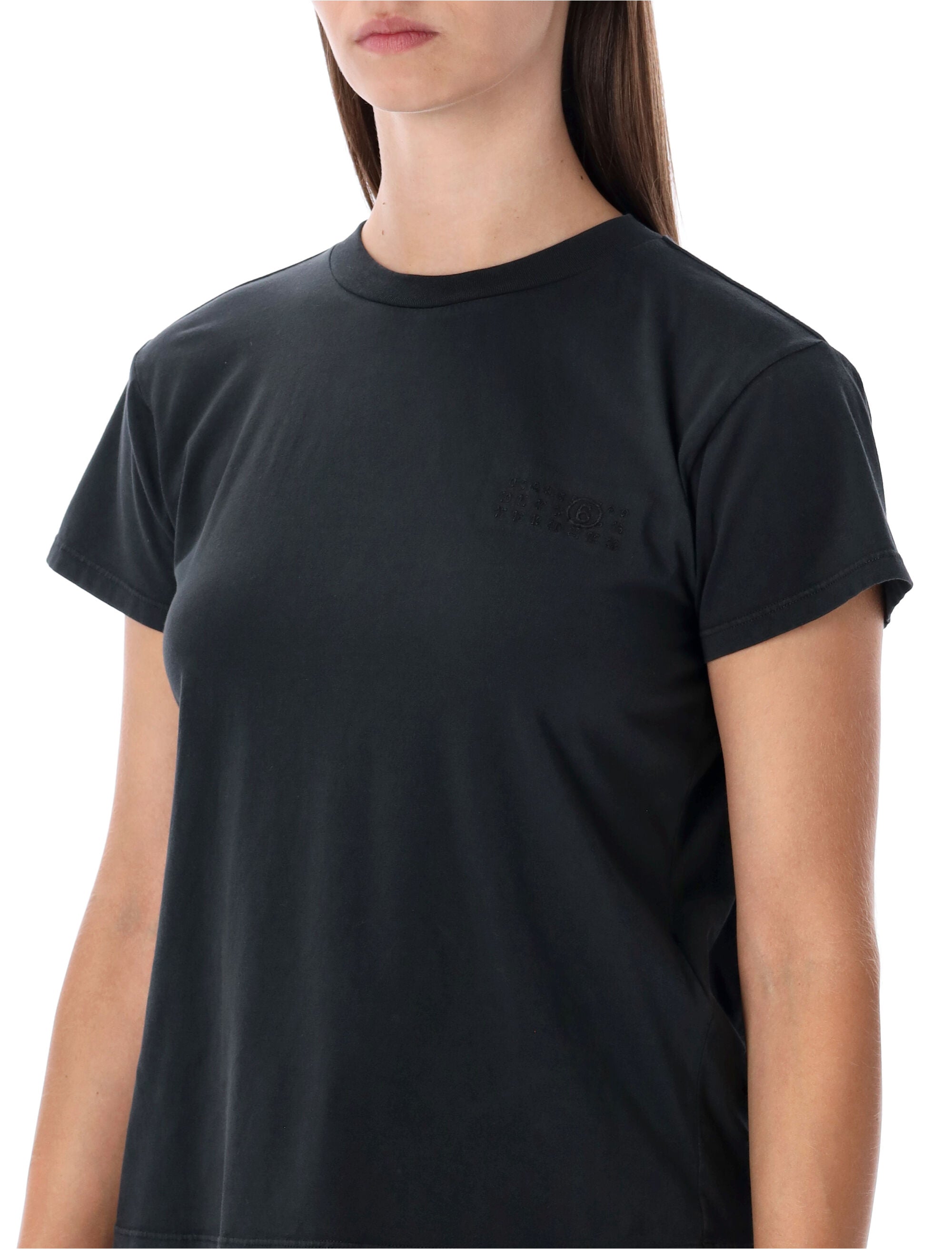 MM6 Maison Margiela cotton jersey t-shirt Black Insert