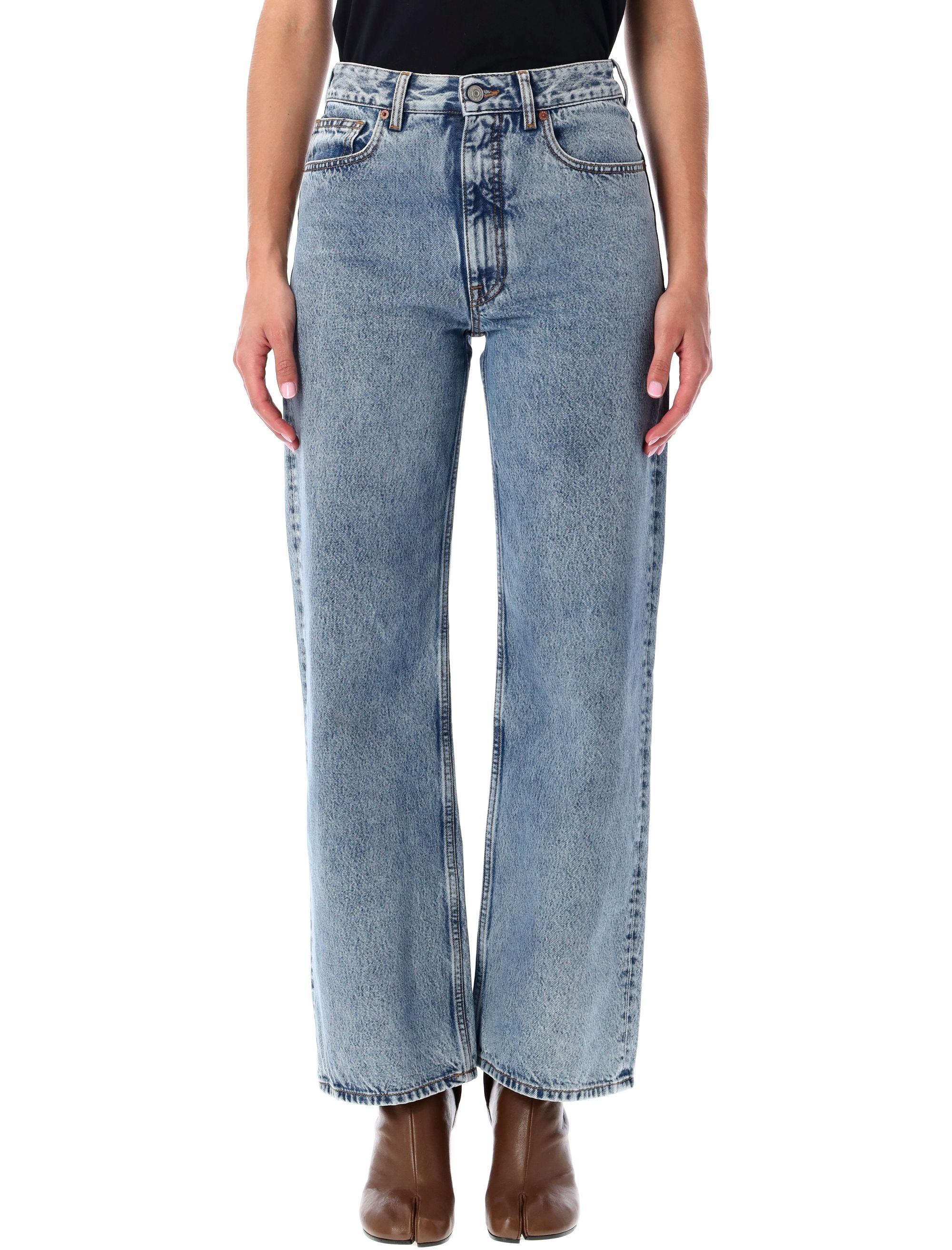 MM6 Maison Margiela wide-leg jeans Light Blue Cotton