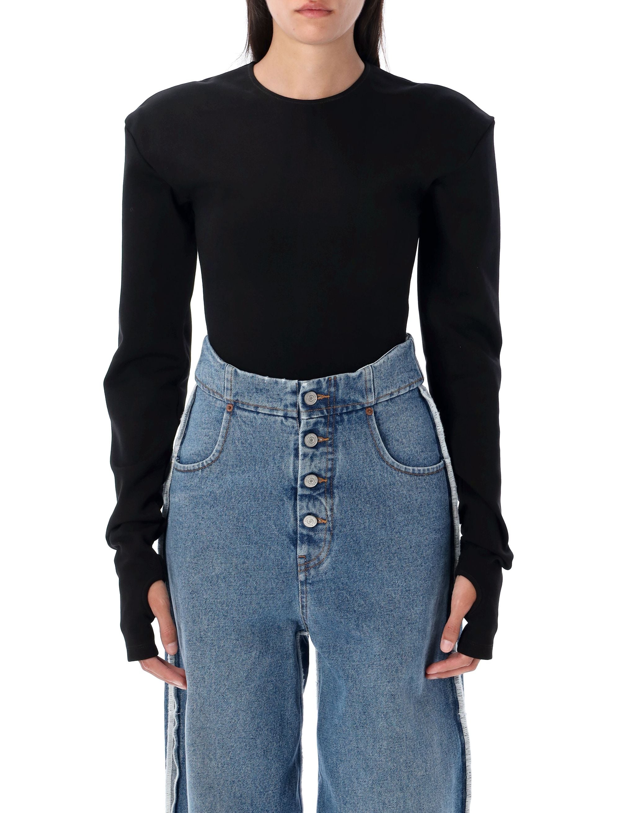 LS bodysuit Black Viscose