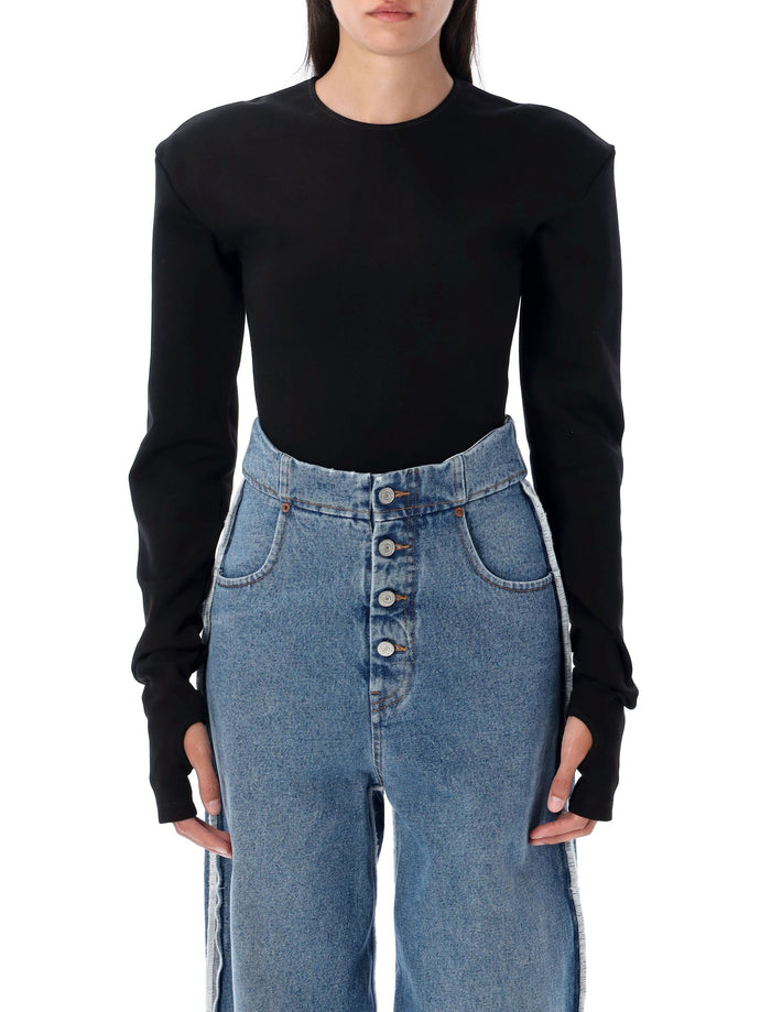 LS bodysuit Black Viscose