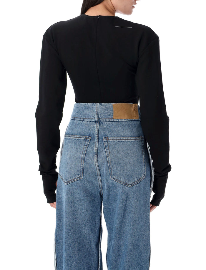 LS bodysuit Black Viscose