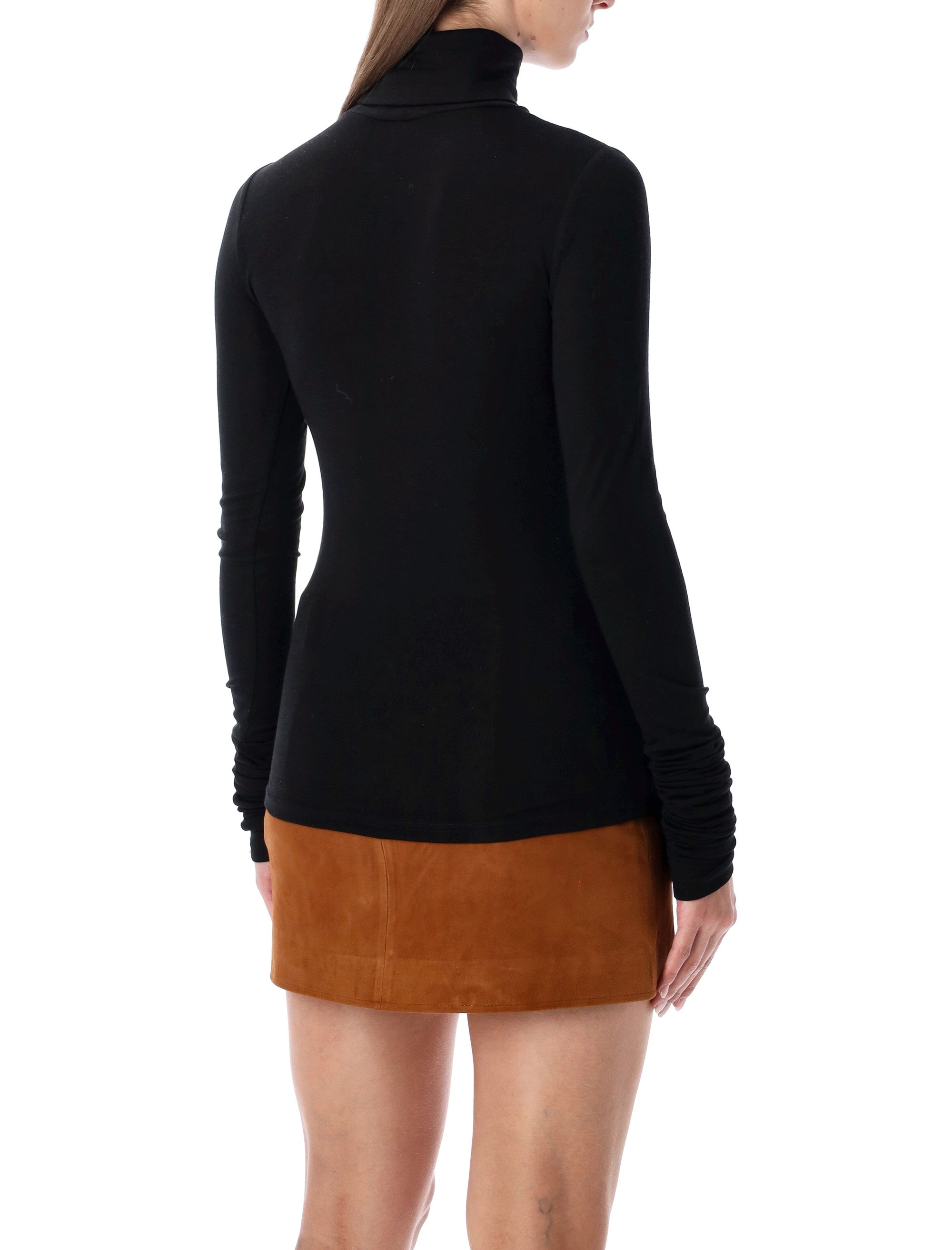 The Garment Bree long turtleneck top Black Lyocell