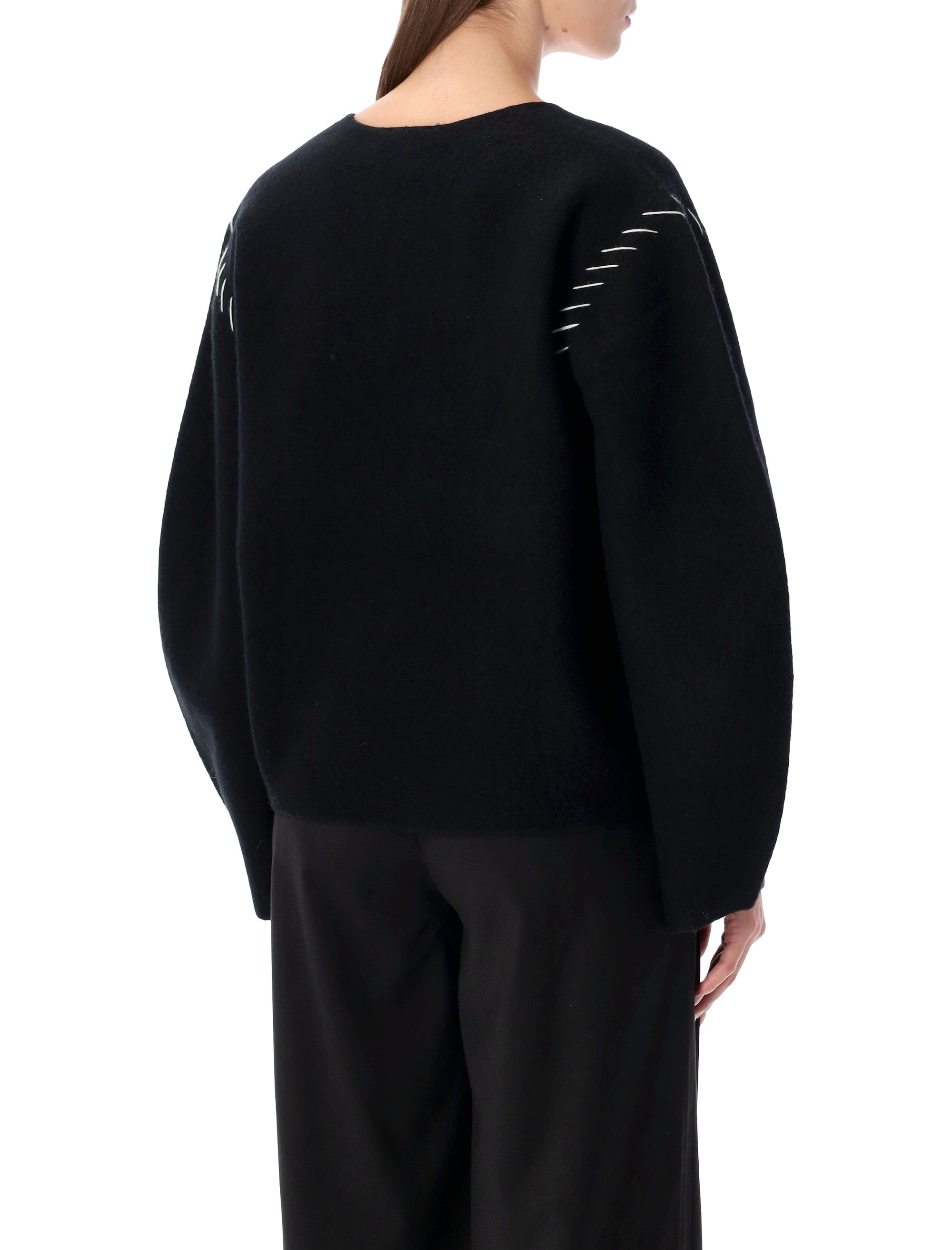 The Garment Oslo Black Wool Sweater
