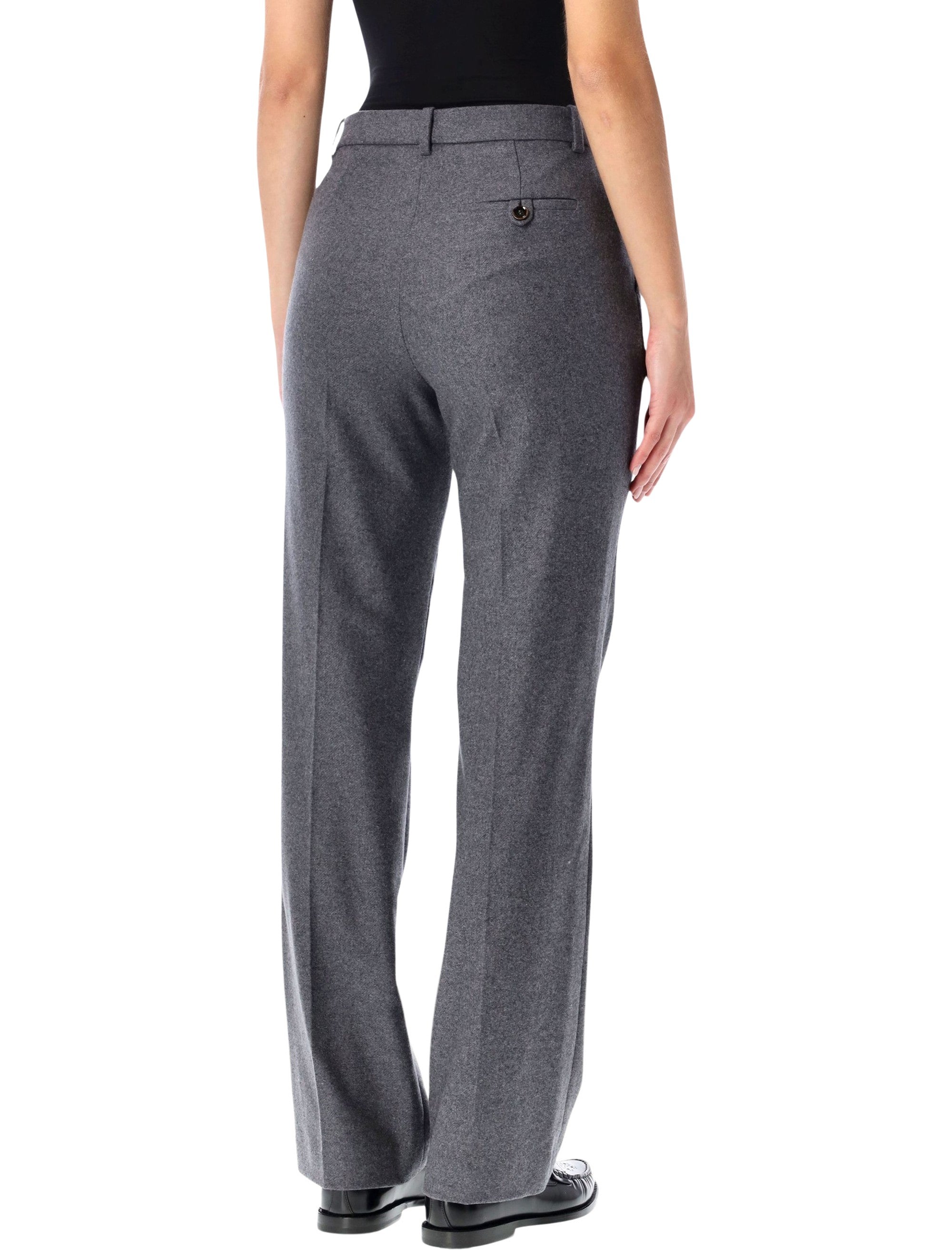 The Garment Mitch pants in grey melange wool Recycled