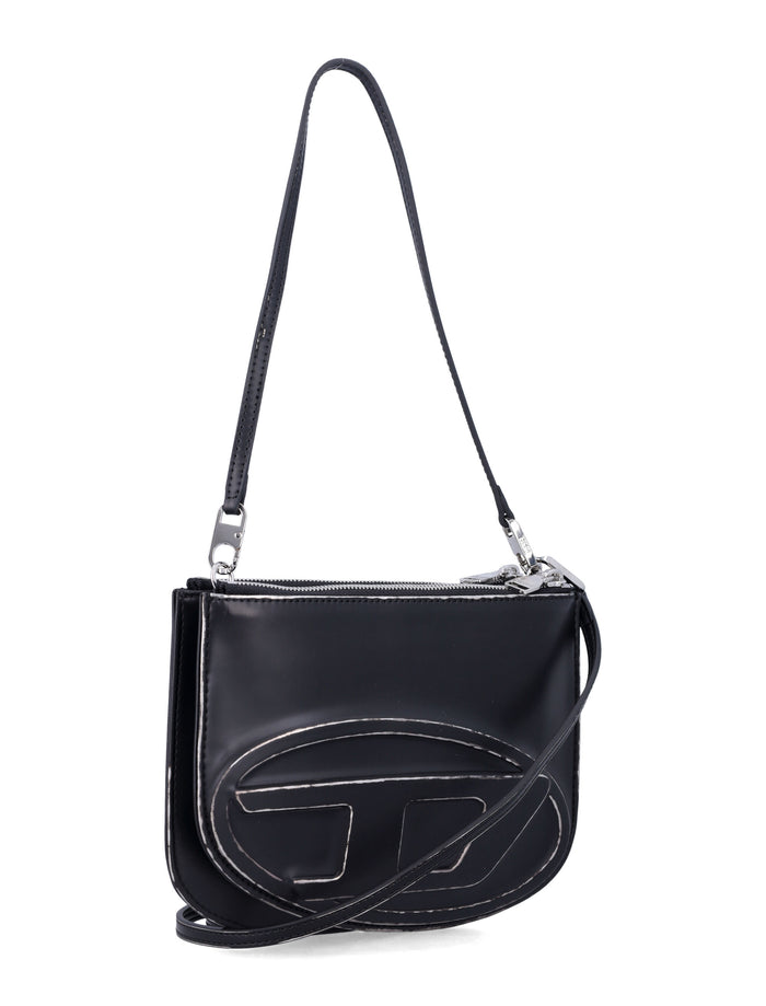 Diesel 1DR Twin eco-leather shoulder bag Black Wash Polyurethane Lining