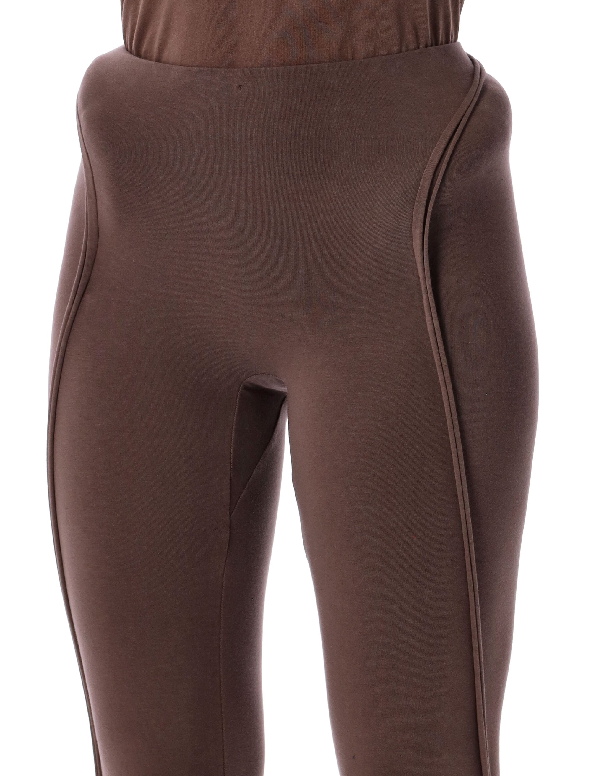 Ottolinger Sculpted Hip brown organic cotton leggings Dark