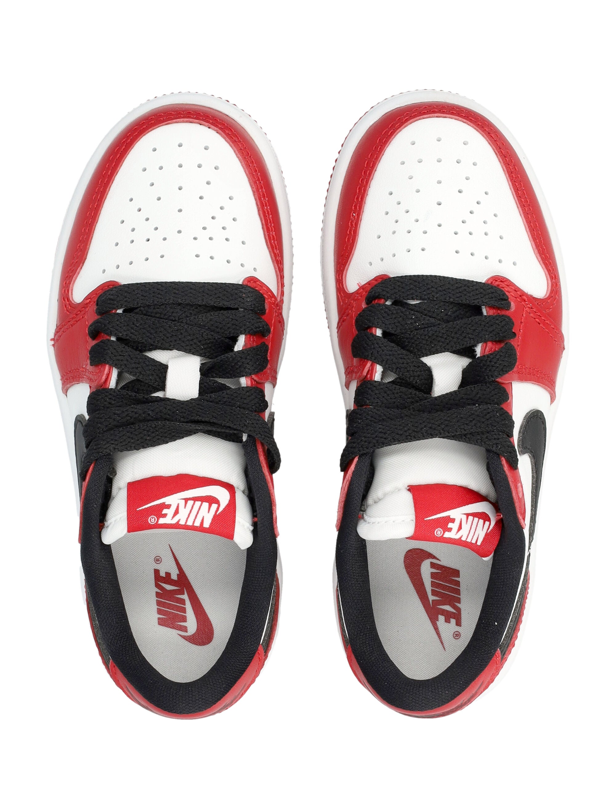 Younger Kids Nike Air Jordan 1 Low Og Chicago Sneakers Red/black/white Leather Sole