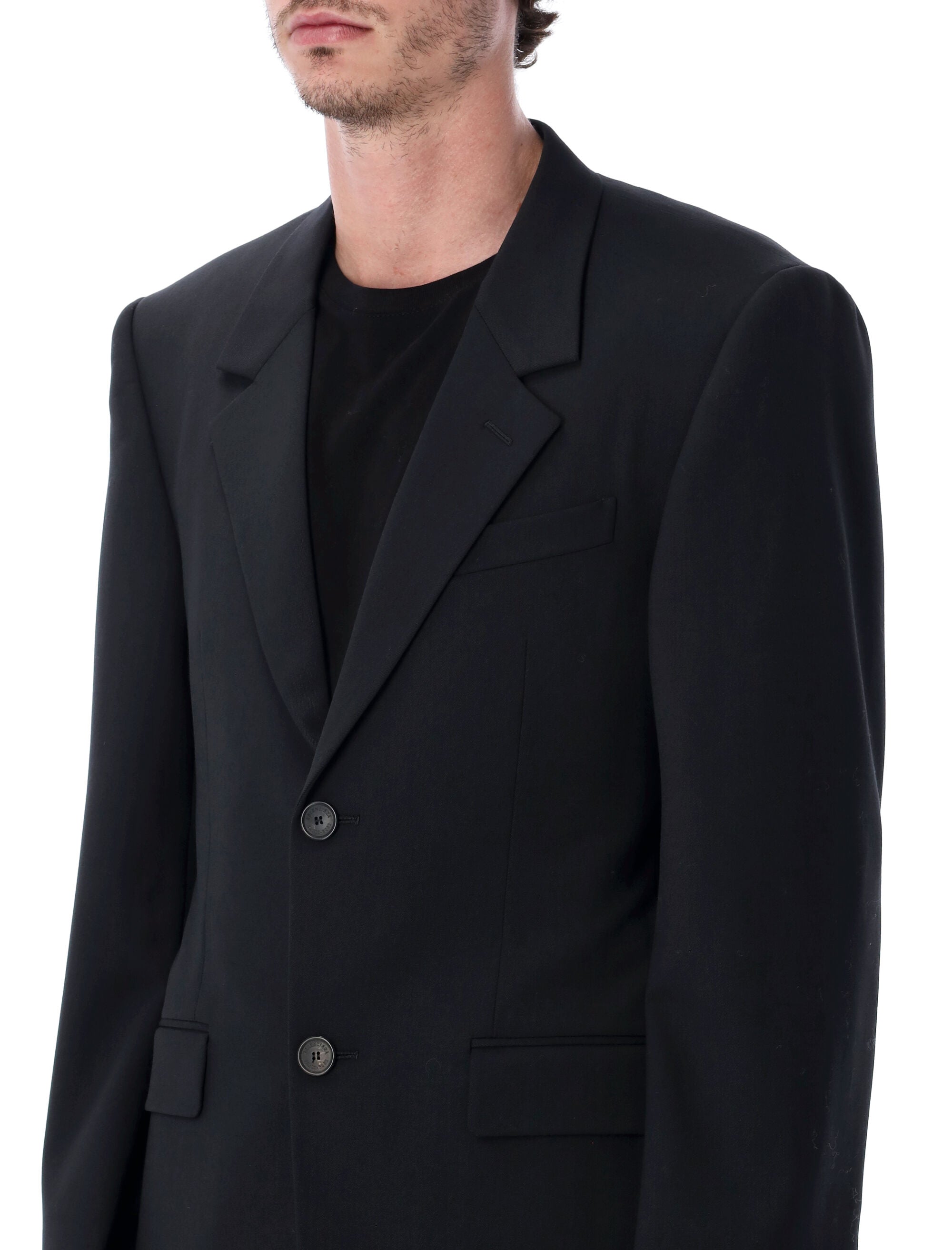 Balenciaga black wool tailored blazer New Lining