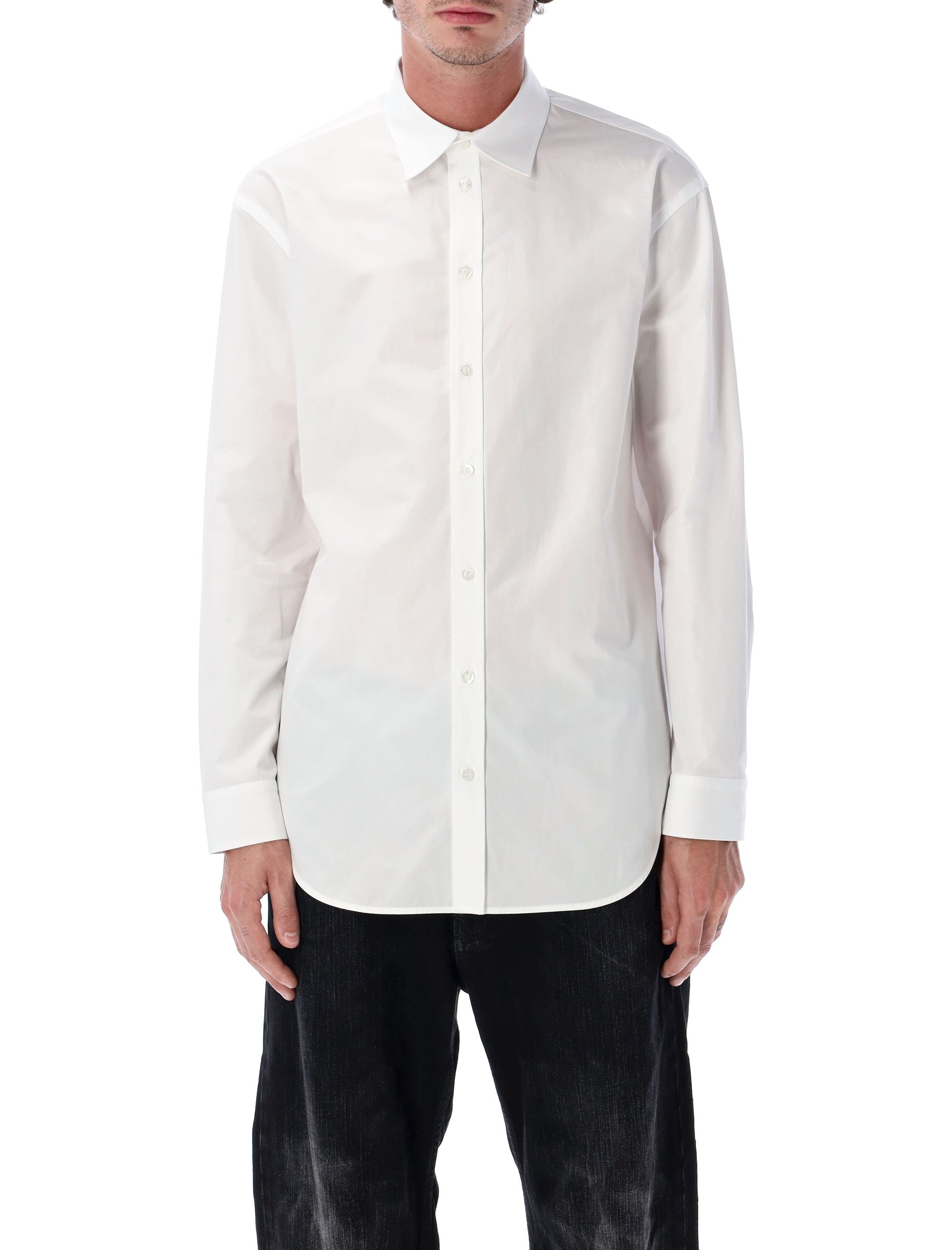 Balenciaga White Poplin Standard Shirt Cotton