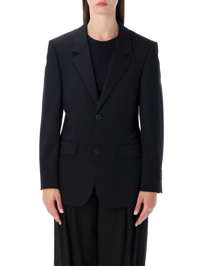 Balenciaga Standard single-breasted tailored blazer in black New Wool Lining