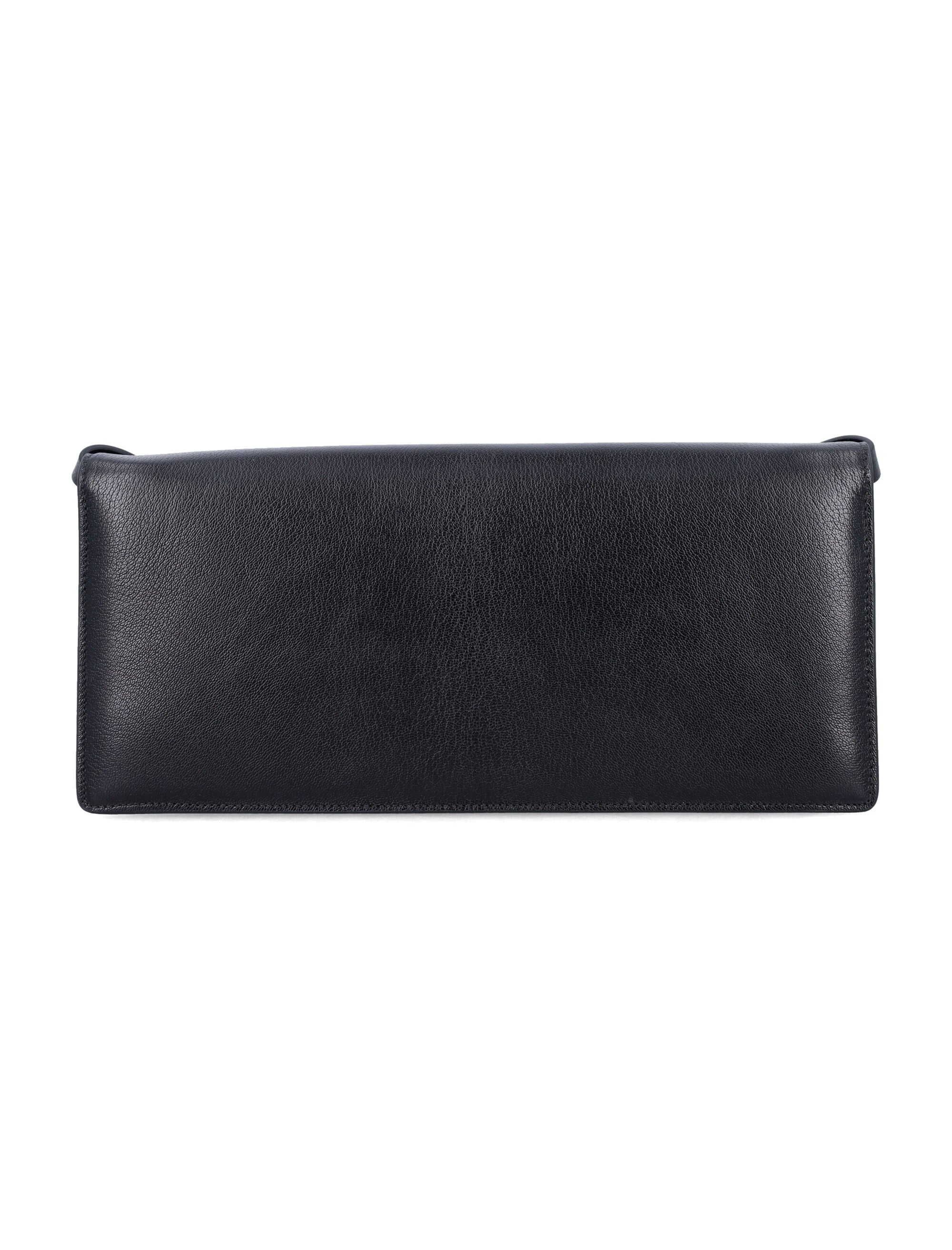Tom Ford Double T Shoulder Bag Black Goat Leather Lining
