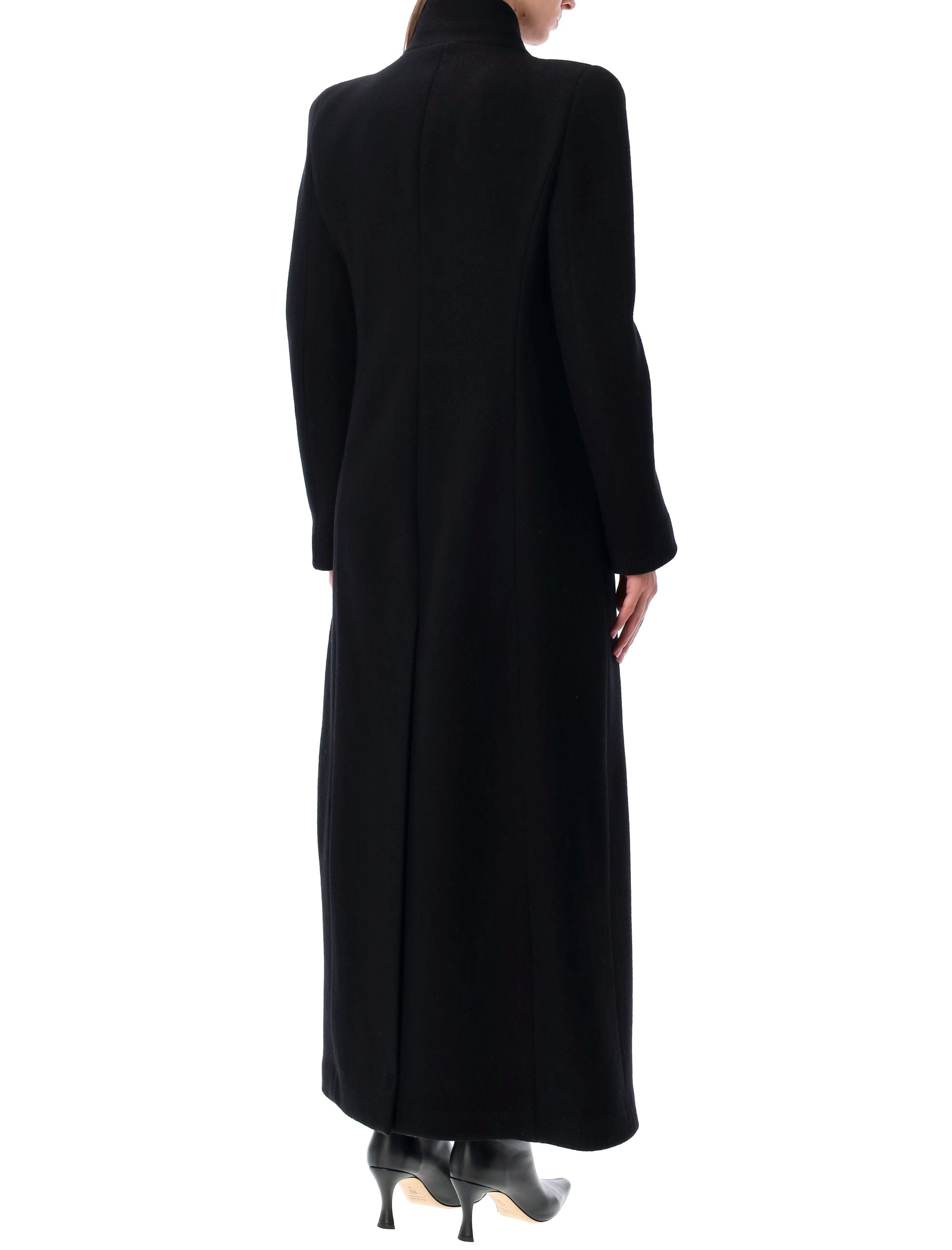 Tom Ford Long Wool Coat Blac Black Lining