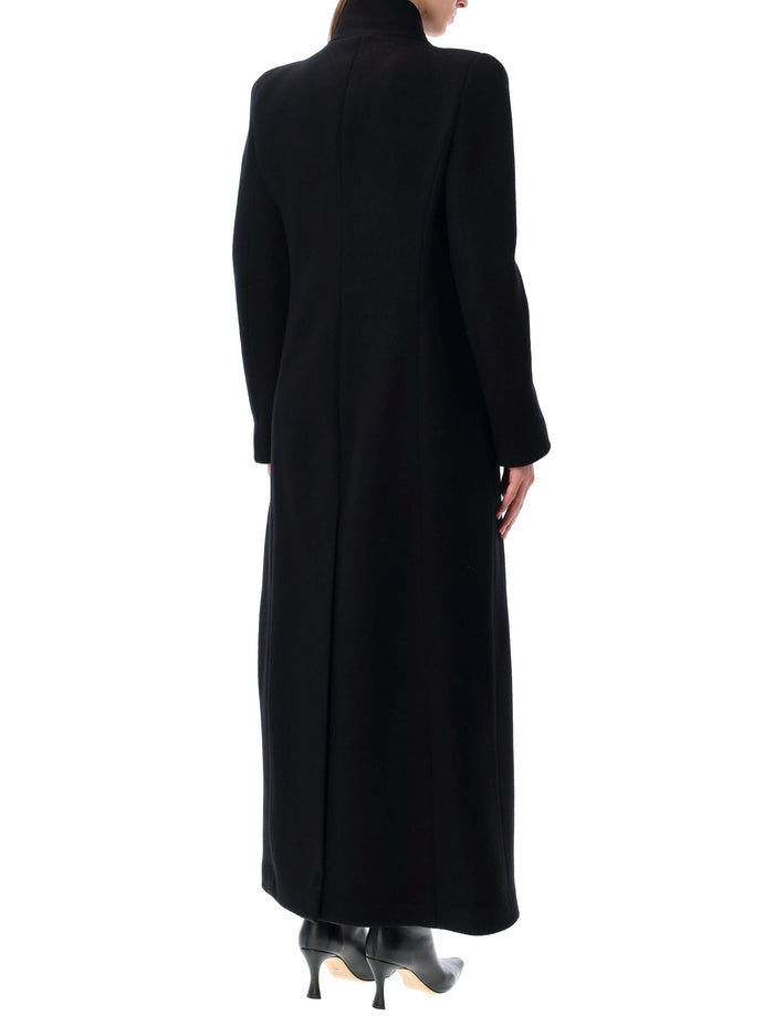 Tom Ford Long Wool Coat Blac Black Lining