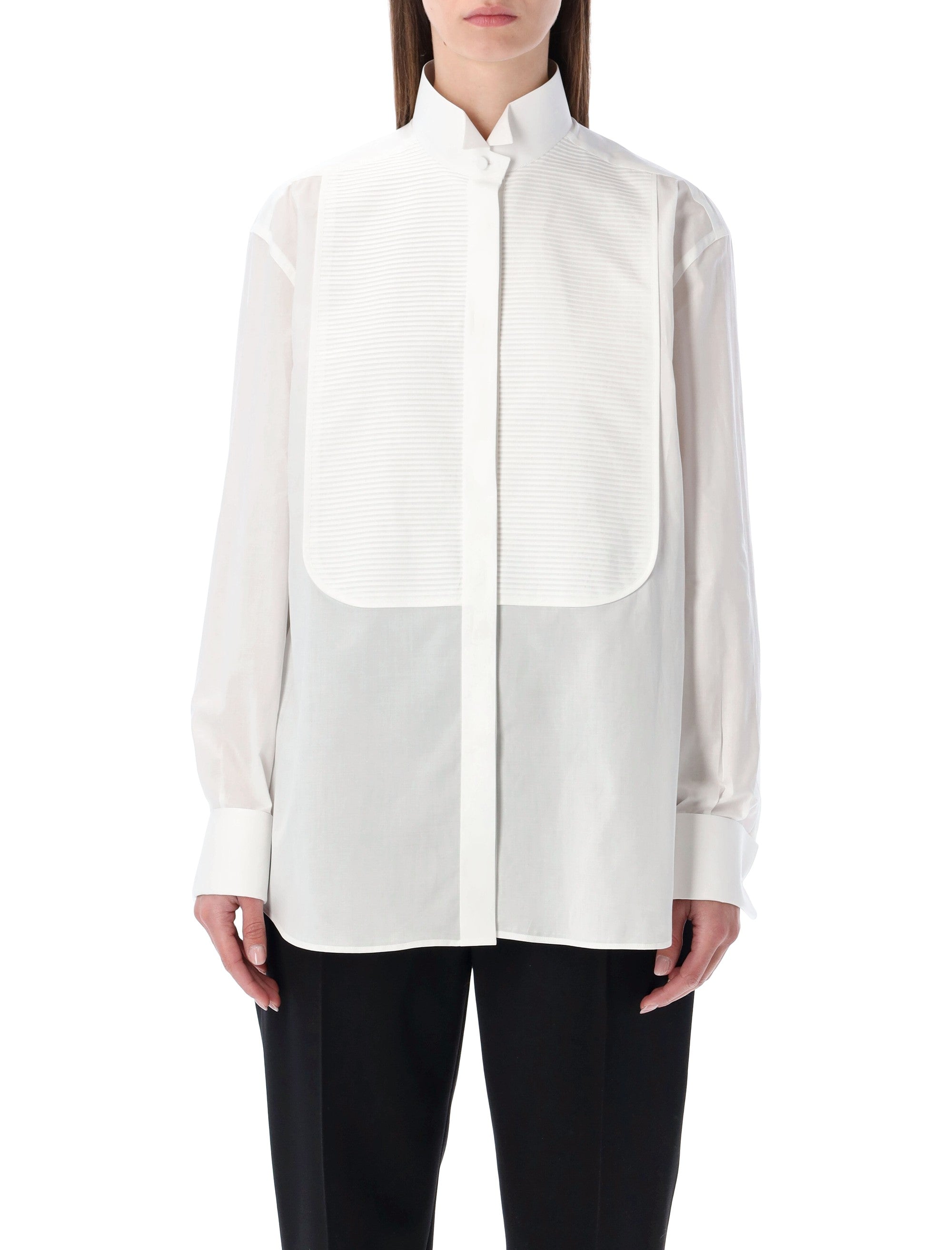 Tom Ford cotton Tuxedo shirt White