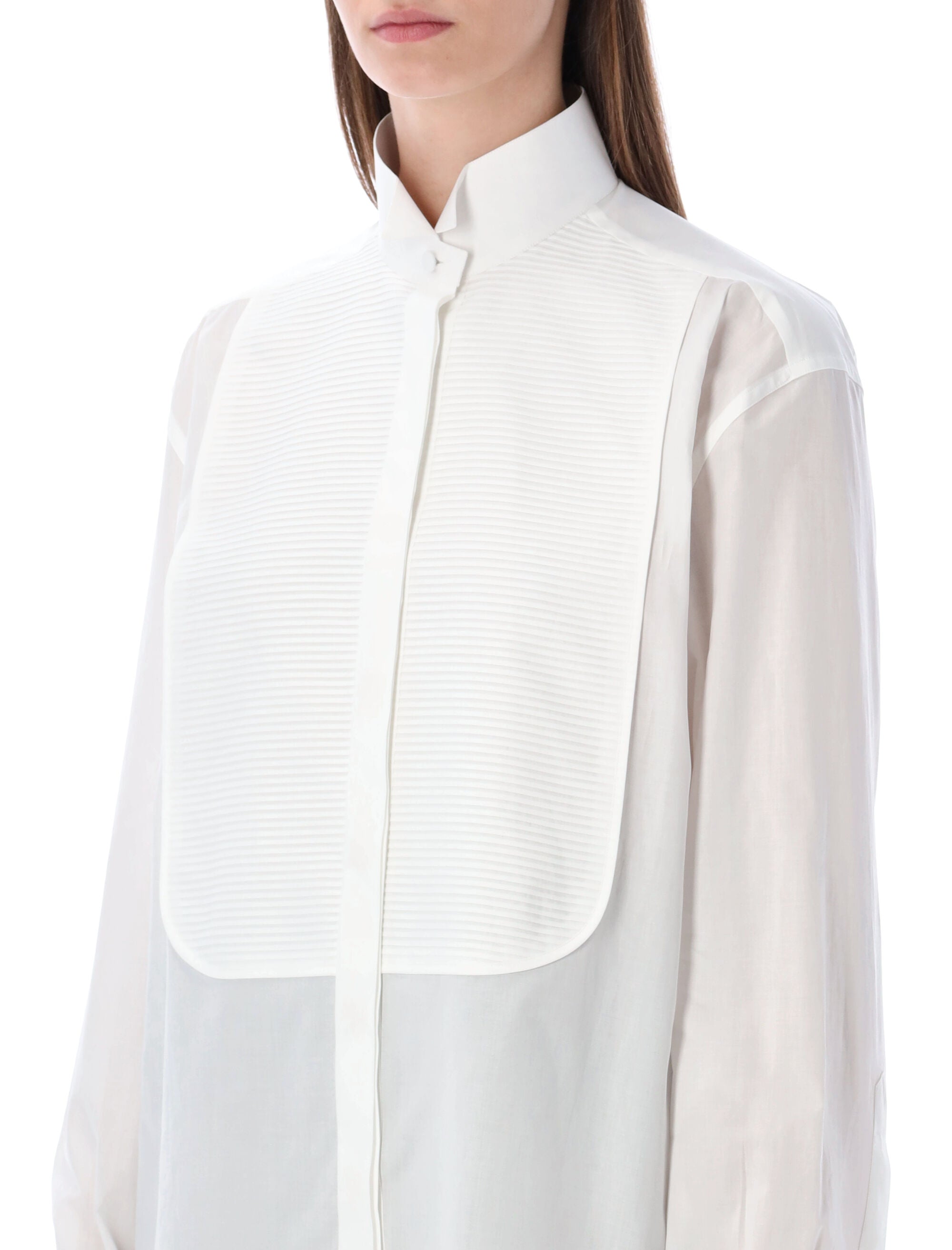 Tom Ford cotton Tuxedo shirt White