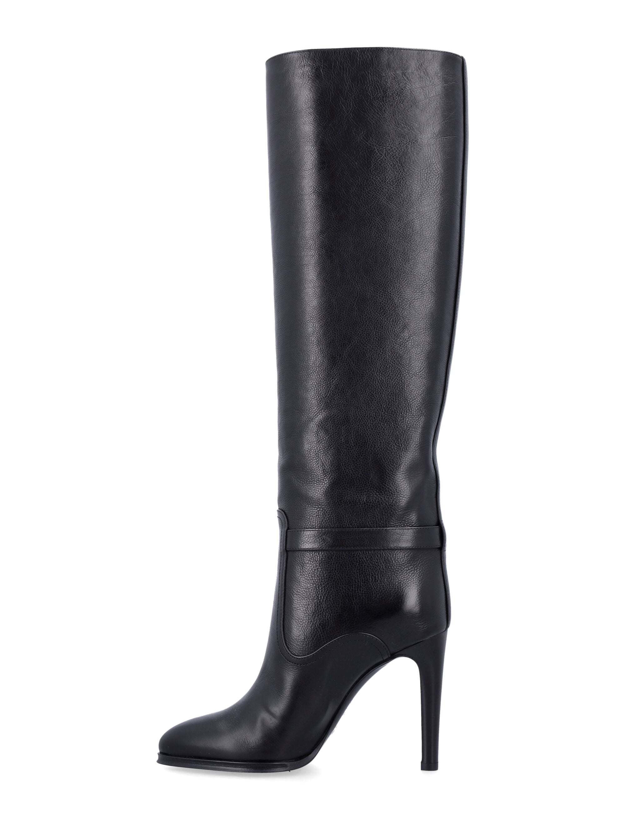 Diane boots Black Calf Skin Leather