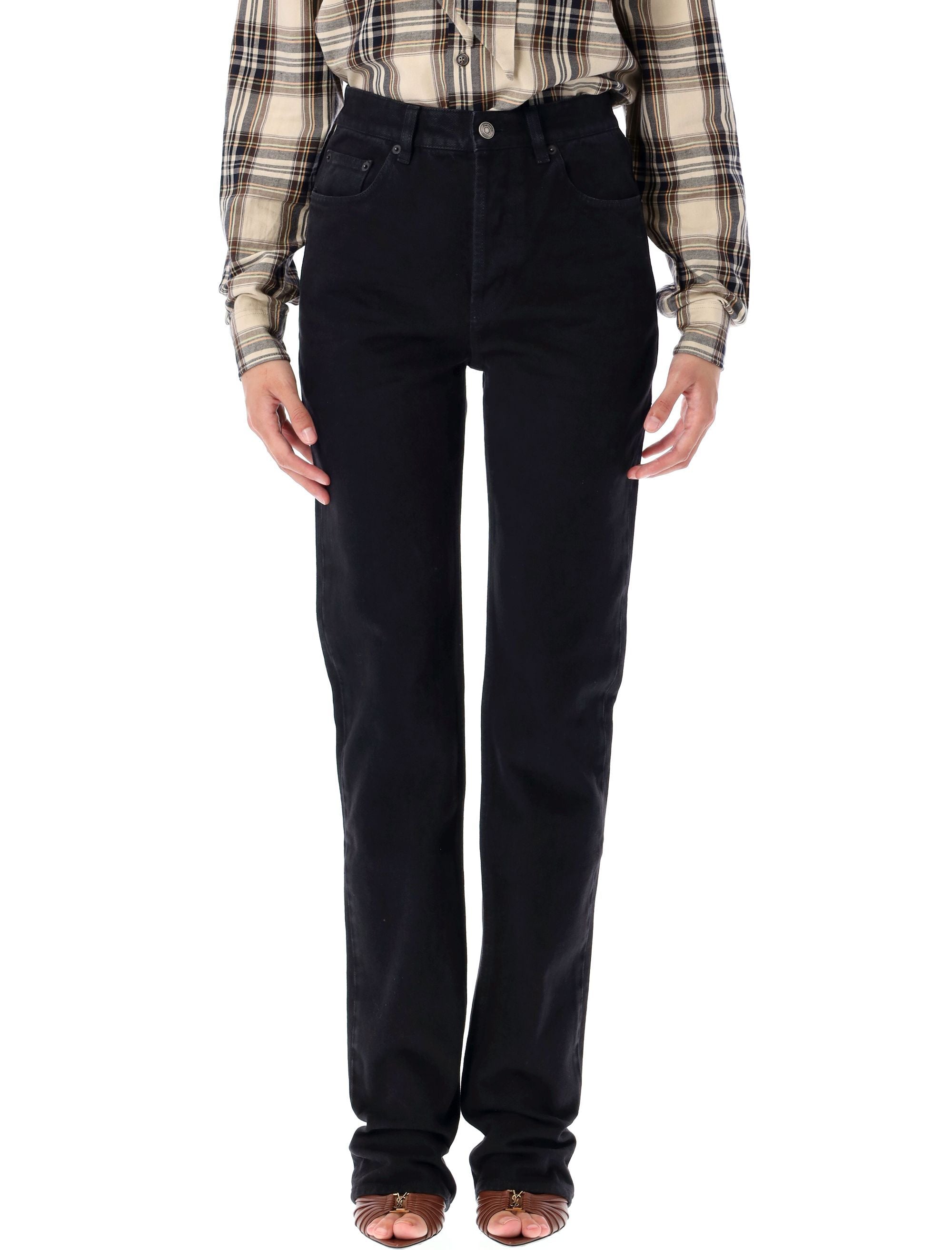 90s slim jeans Midnight Black Cotton