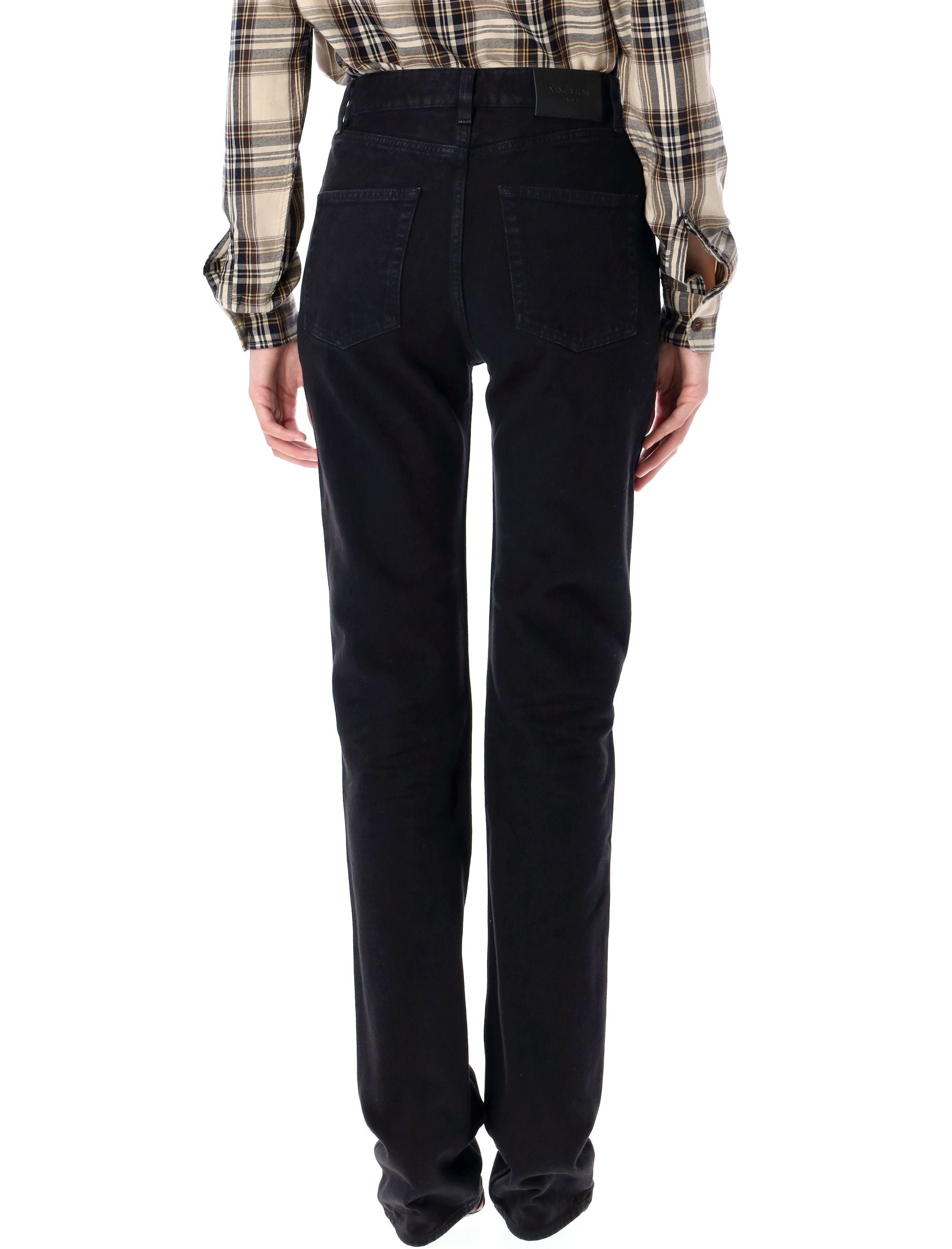 90s slim jeans Midnight Black Cotton