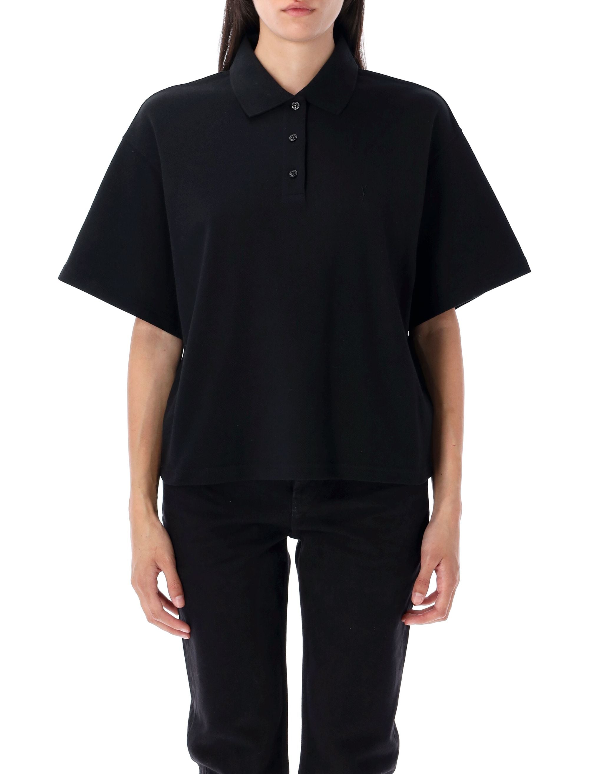 Cassandre polo shirt Black Cotton T-shirt