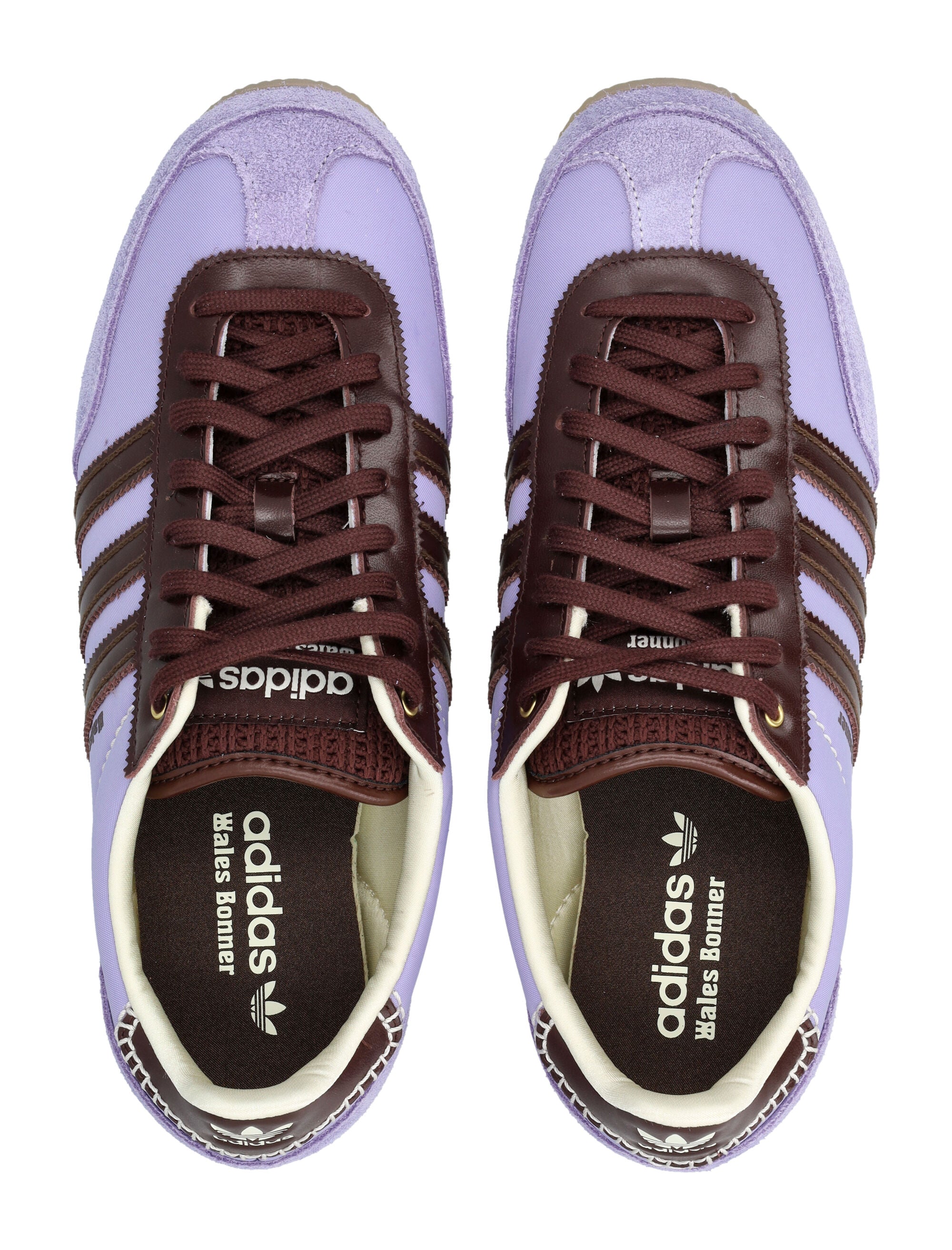 adidas x Wales Bonner Japan sneakers Cream White/light Putrple Upper
