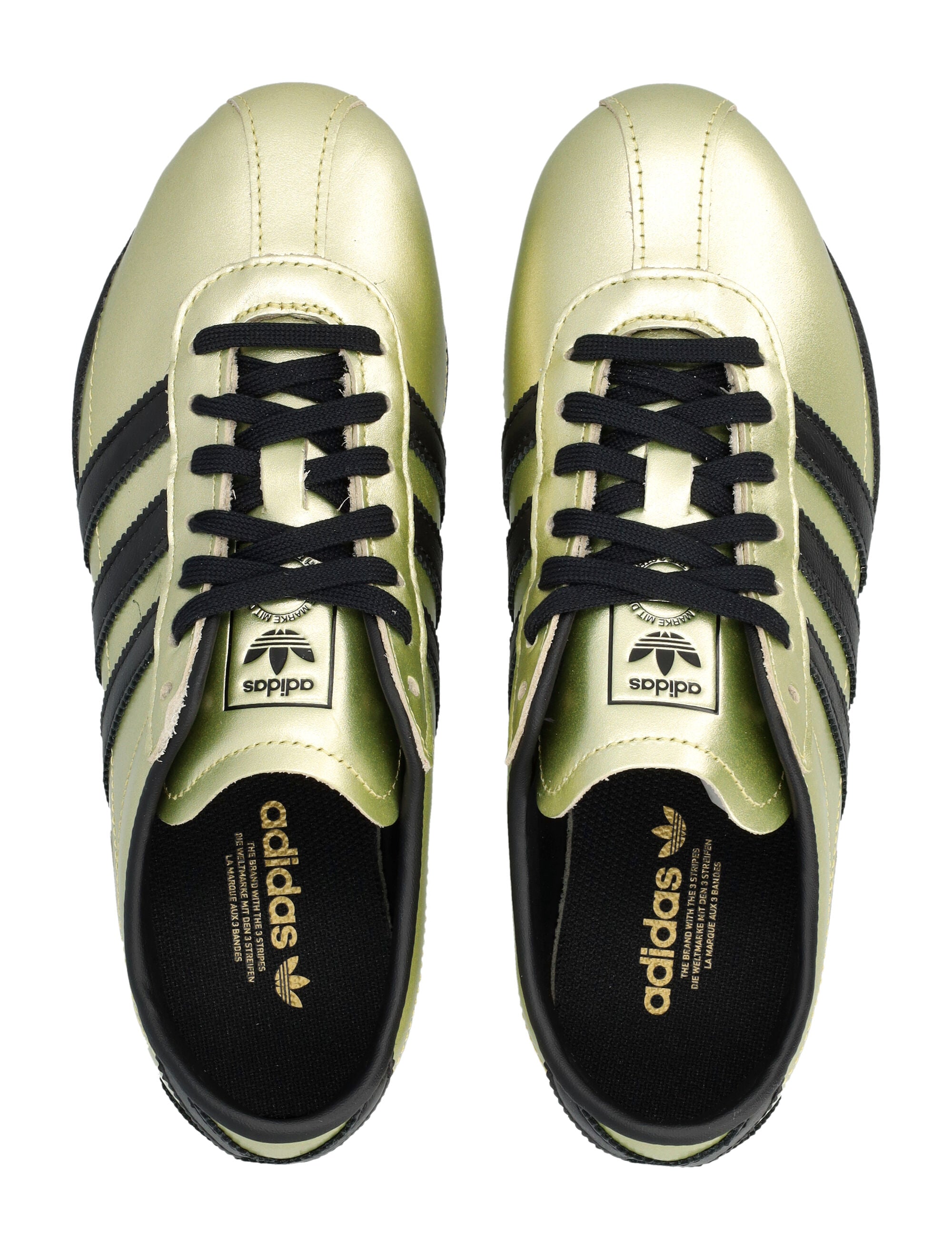 Adidas Originals Tokyo Womens Leather Sneakers Goldmt Upper