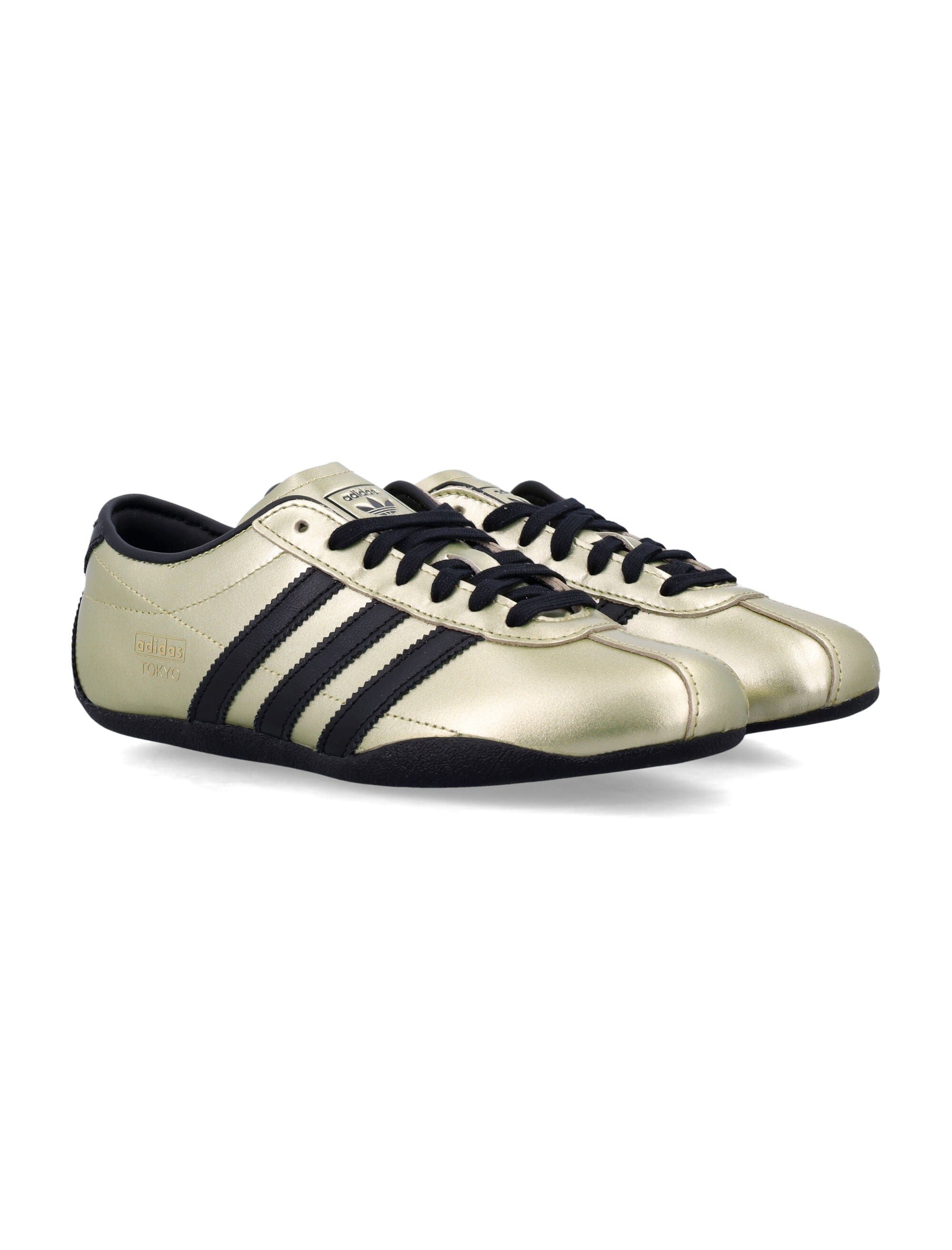 Adidas Originals Tokyo Womens Leather Sneakers Goldmt Upper