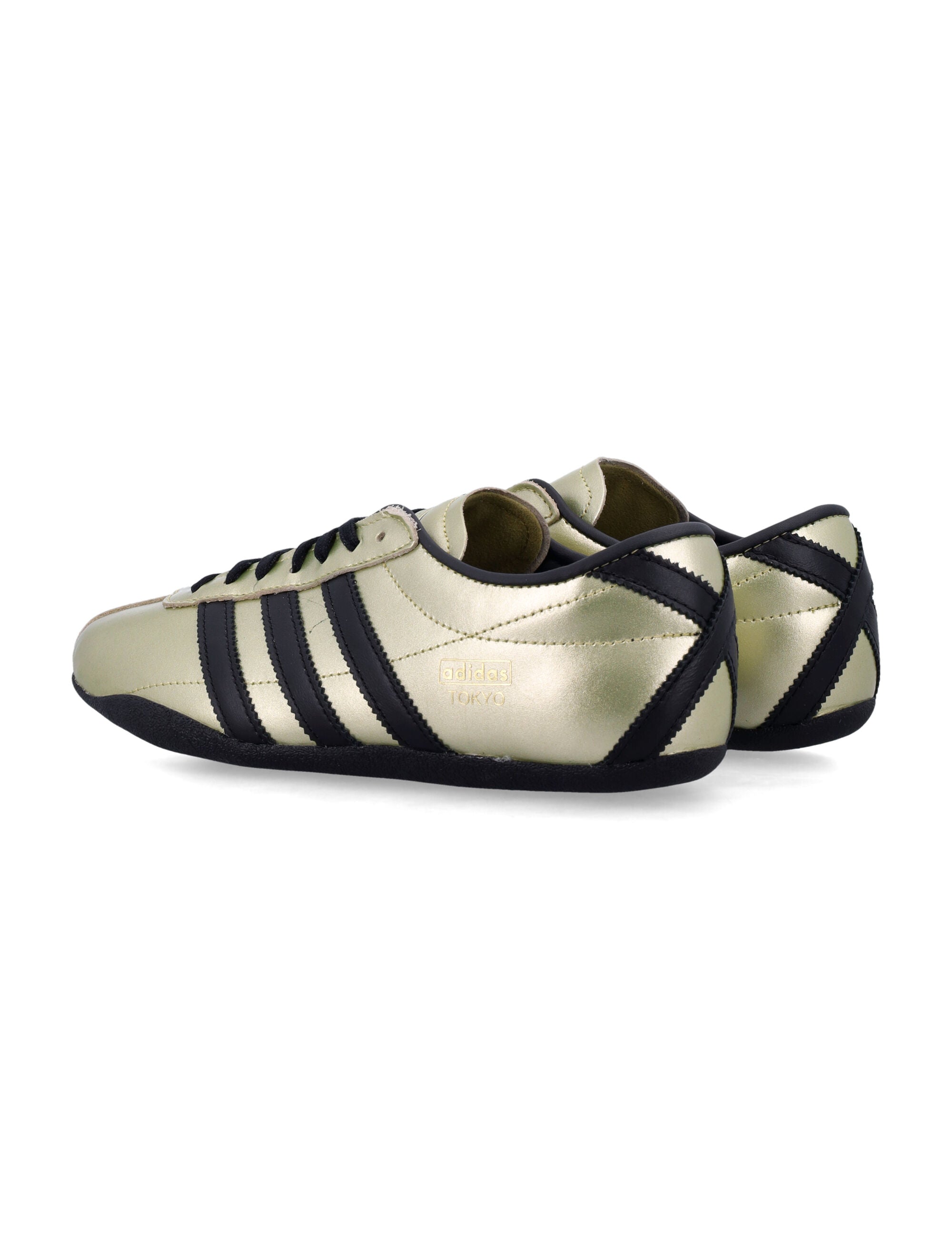 Adidas Originals Tokyo Womens Leather Sneakers Goldmt Upper
