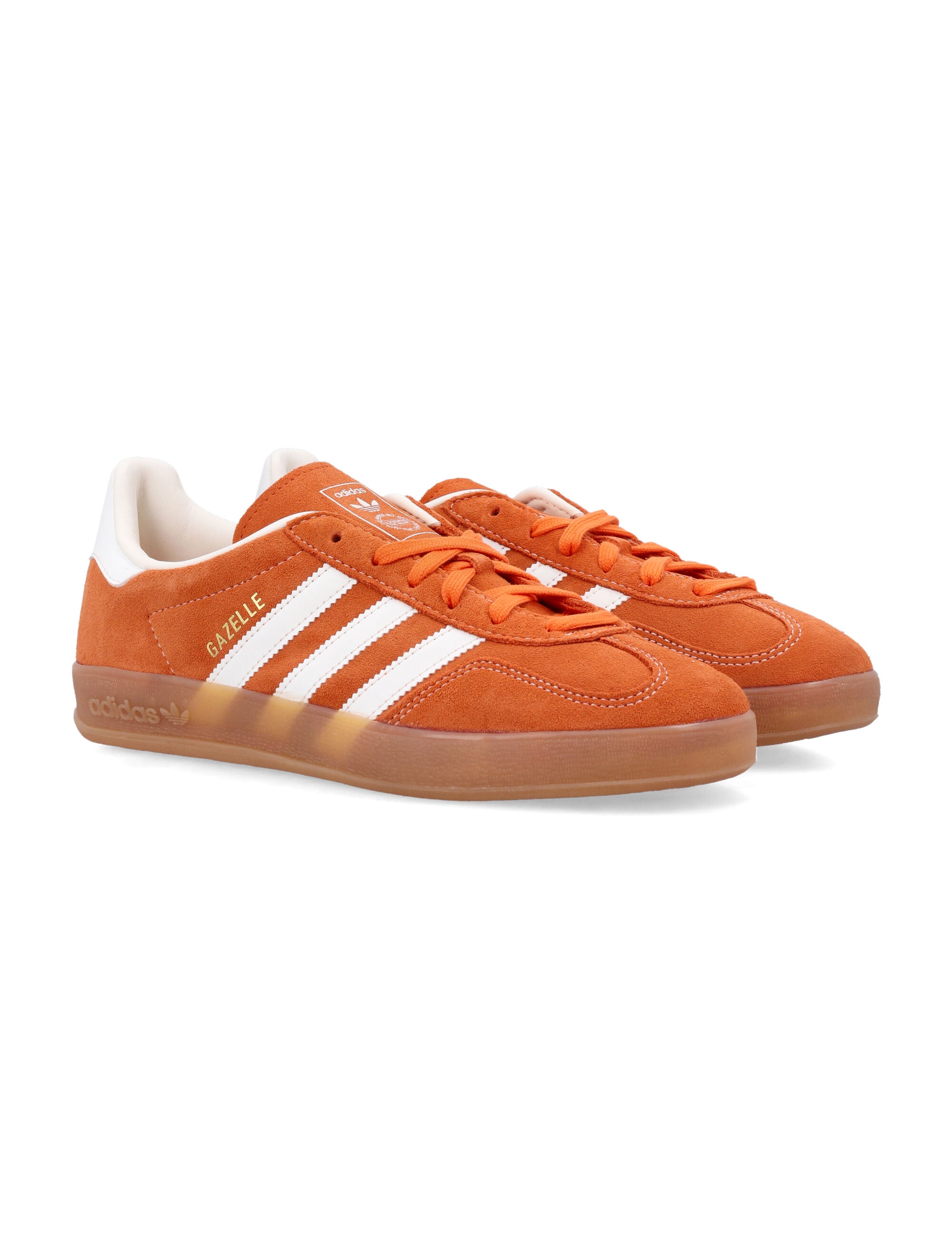 adidas Originals Gazelle Indoor Leather Sneakers Orange Upper