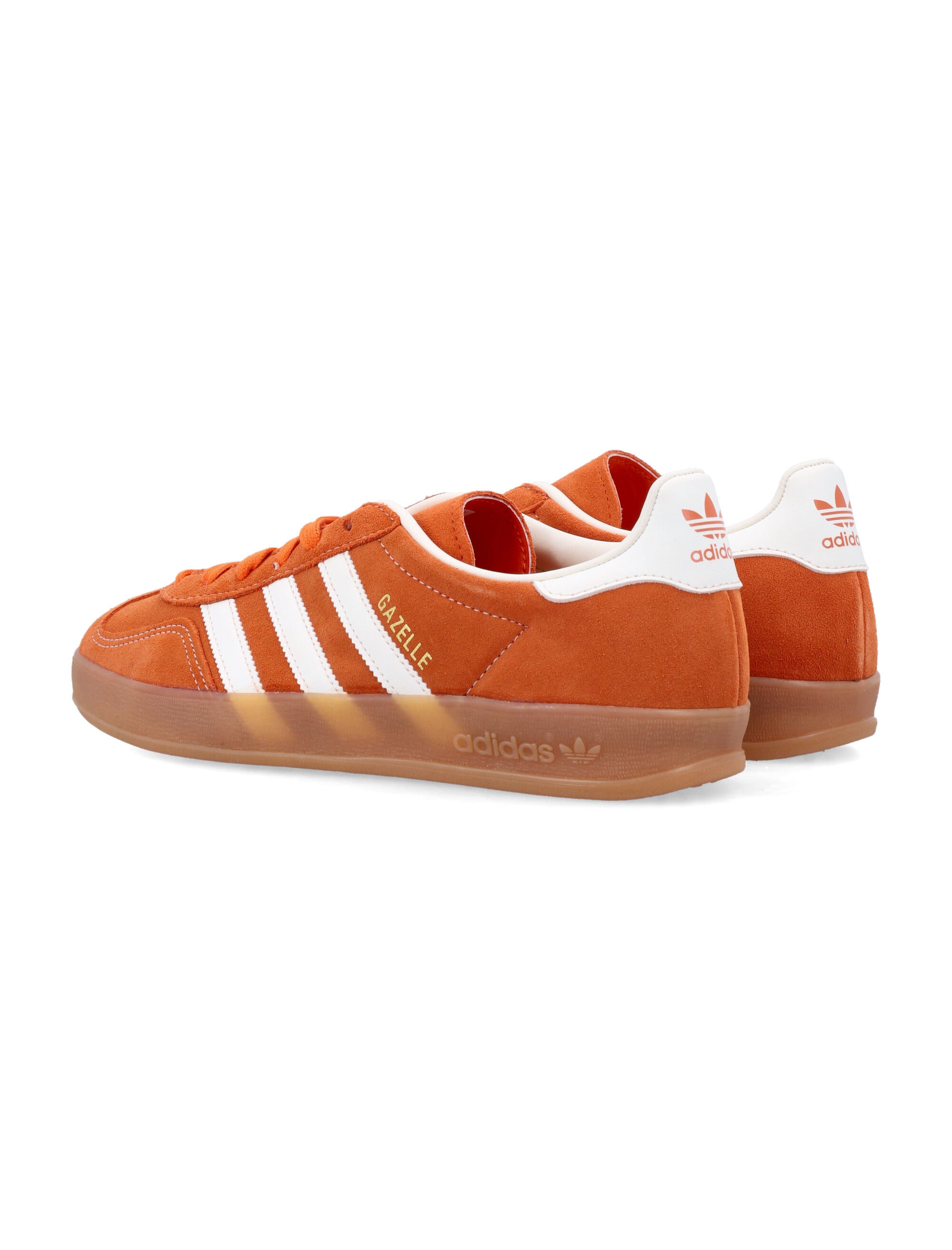 adidas Originals Gazelle Indoor Leather Sneakers Orange Upper