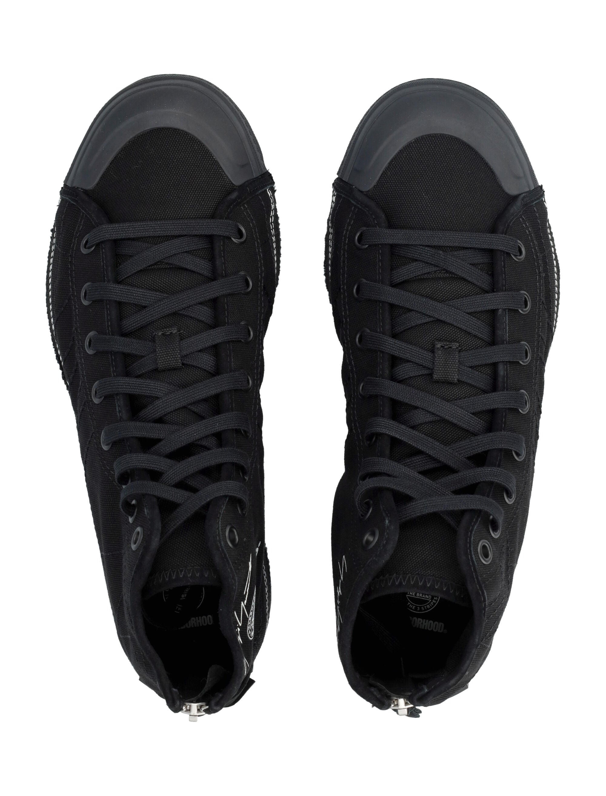 Y-3 Nizza Hi sneakers by NEIGHBORHOOD Black Upper
