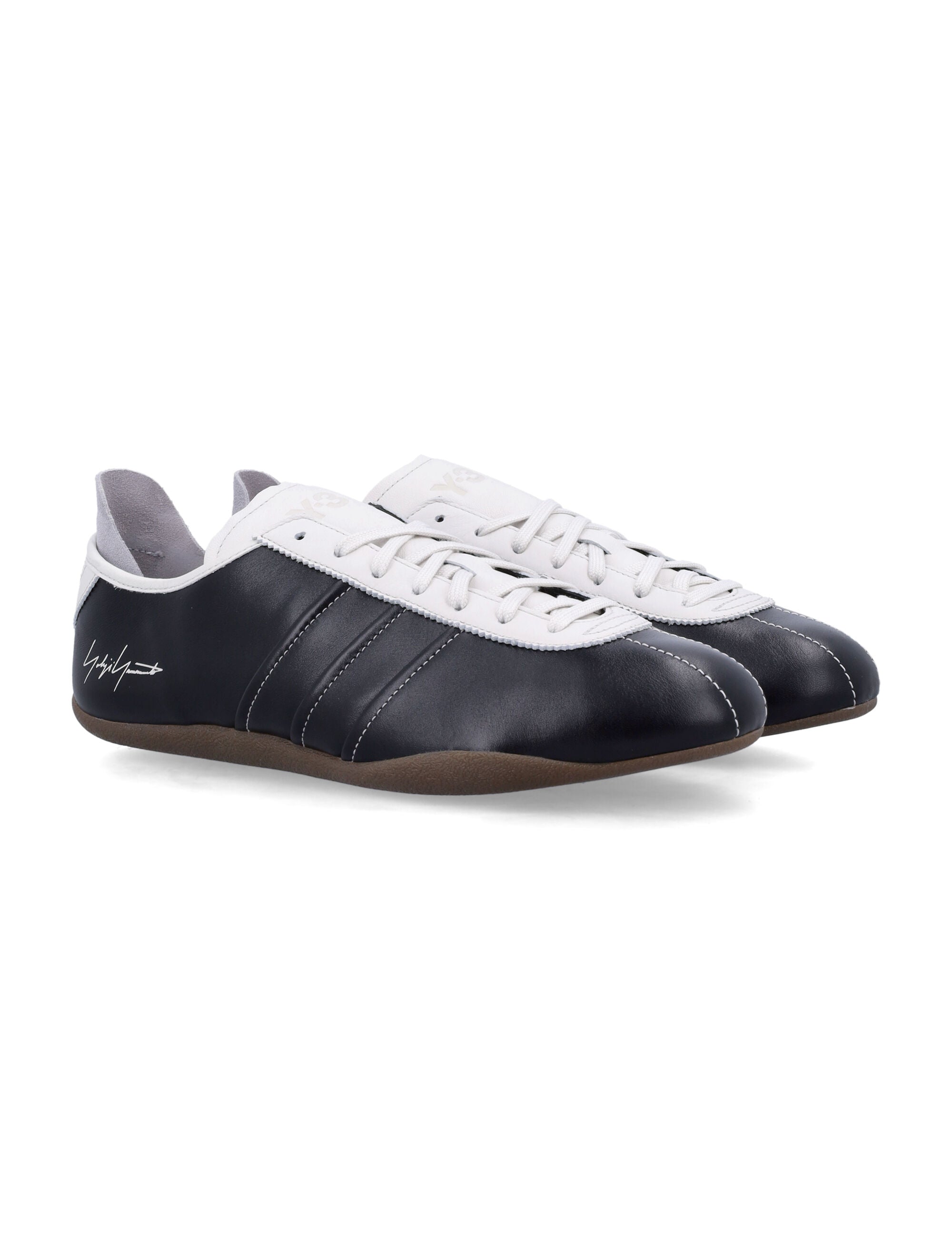 Tokyo Black White Leather Sole Sneaker
