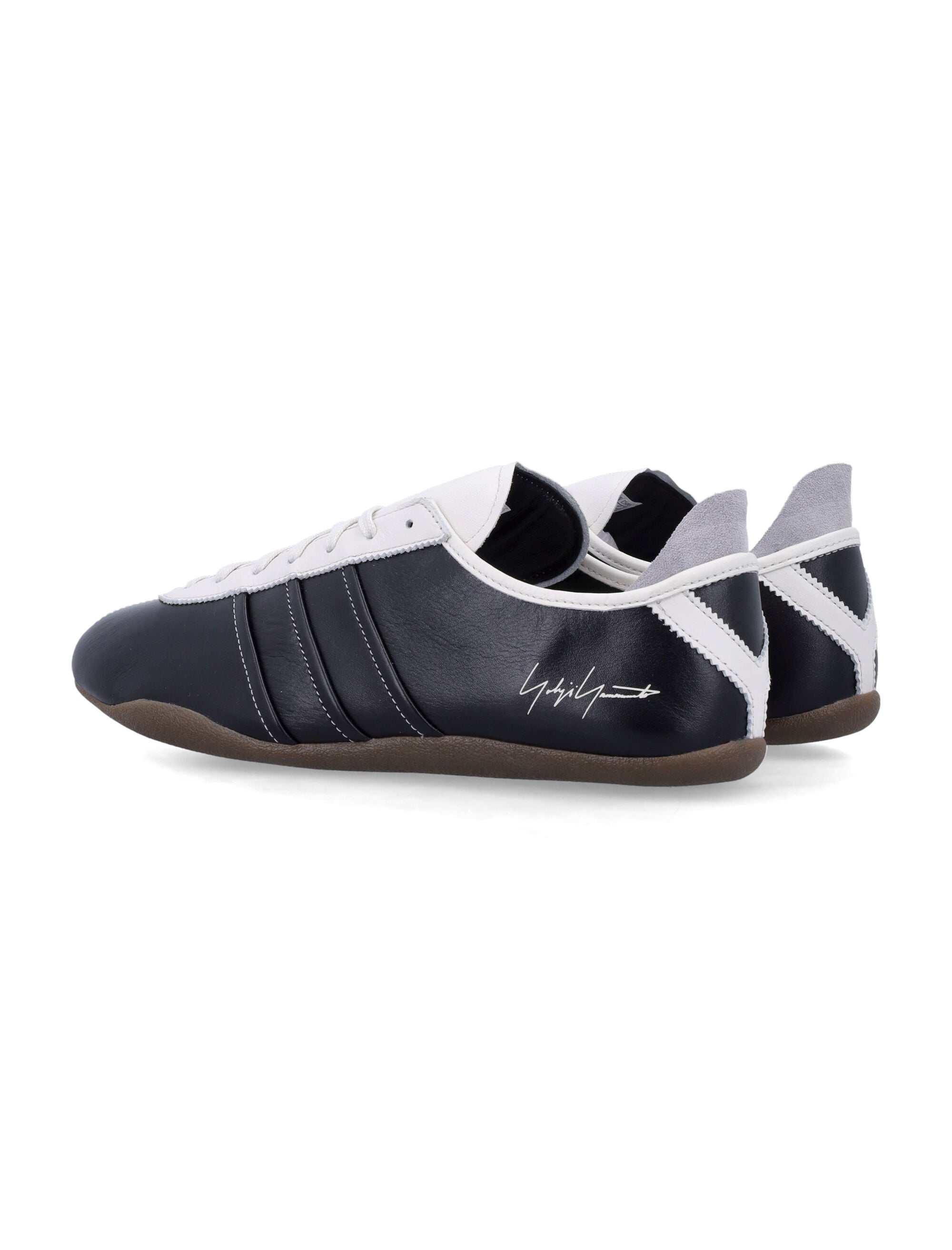 Tokyo Black White Leather Sole Sneaker